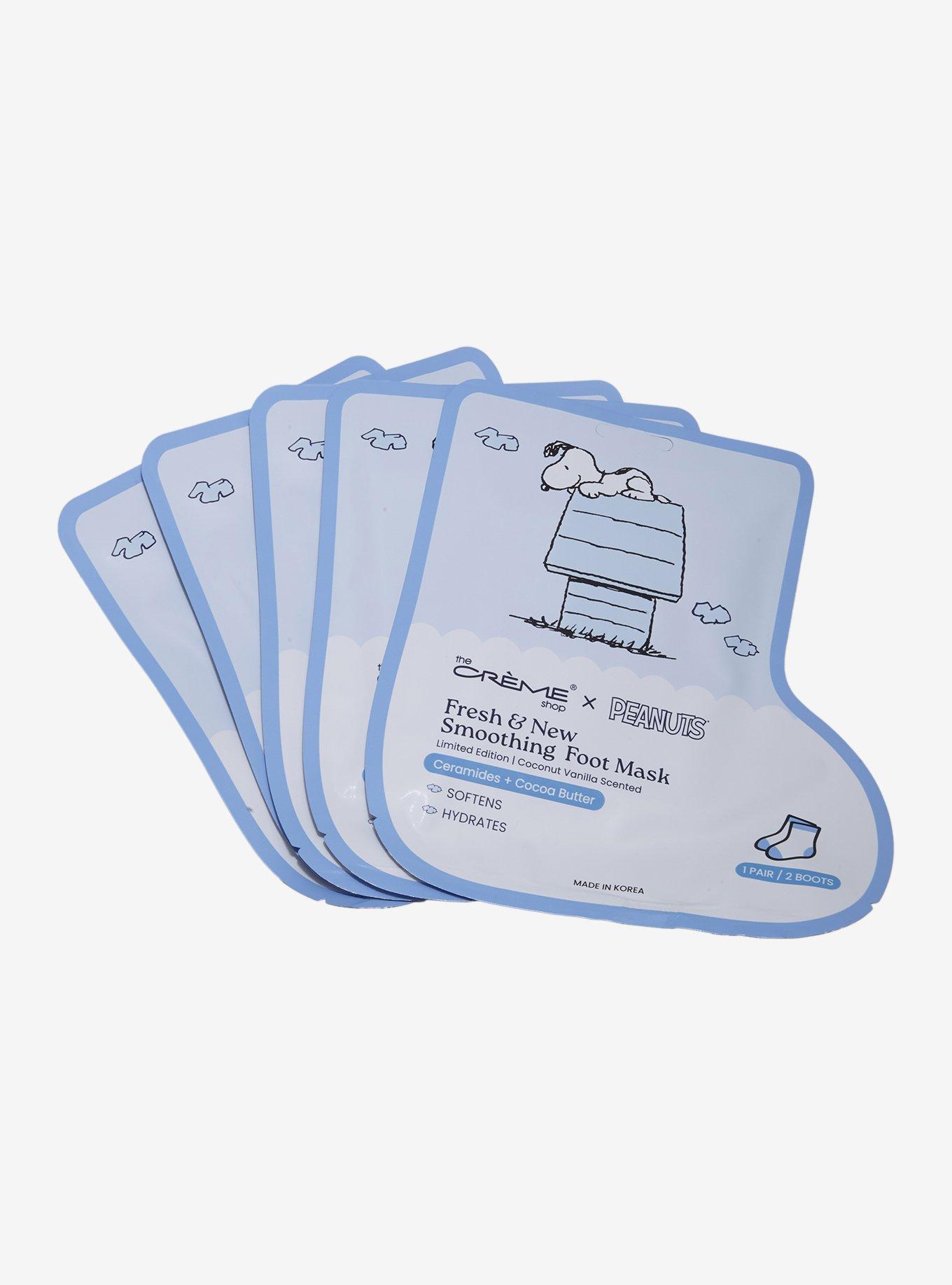 The Crème Shop Peanuts Smoothing Foot Mask Set, , alternate