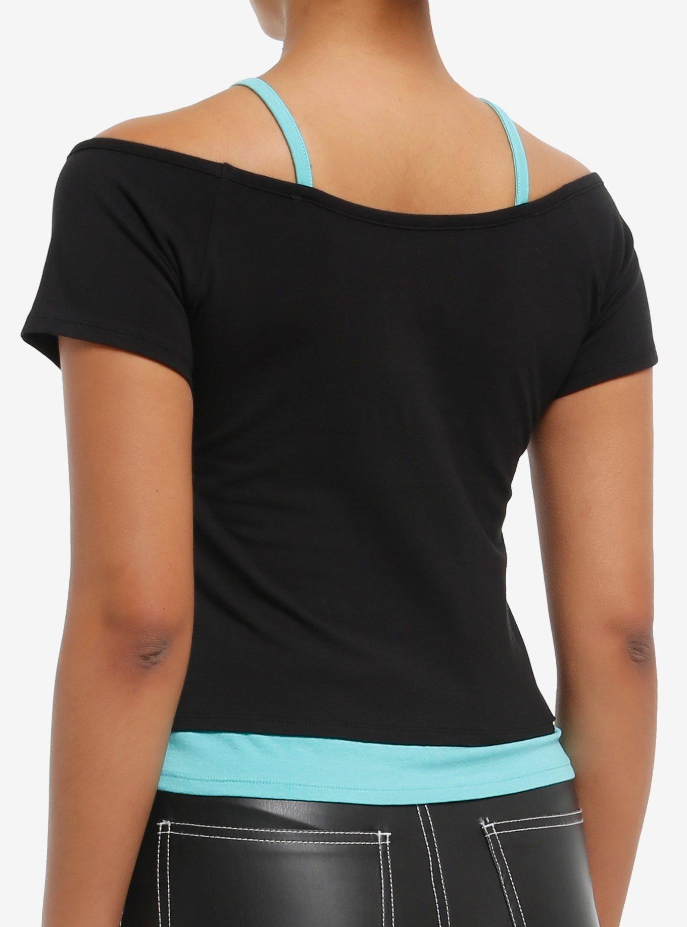 My Little Pony DJ Pon-3 Girls Cold-Shoulder Top, , hi-res