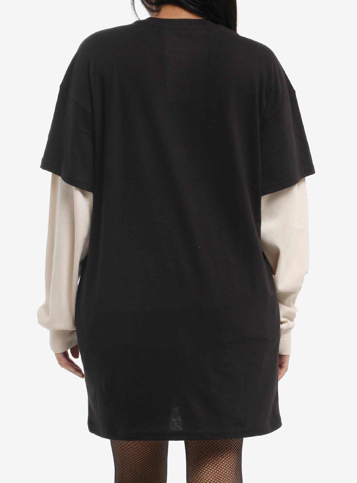 KPop Demon Hunters Derpy Collage Twofer T-Shirt Dress, BLUE, alternate