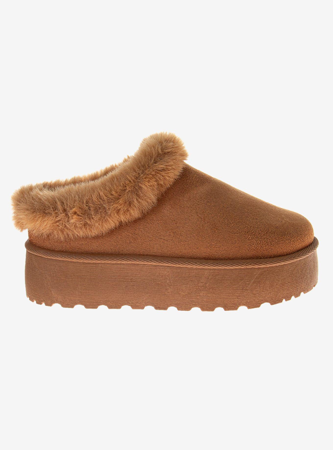Avalanche Slip-On Cozy Girls Slippers Chestnut, , hi-res