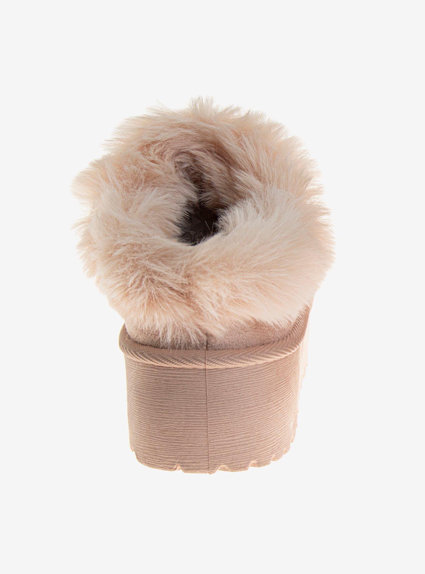 Avalanche Slip-On Cozy Girls Slippers, BEIGE, alternate