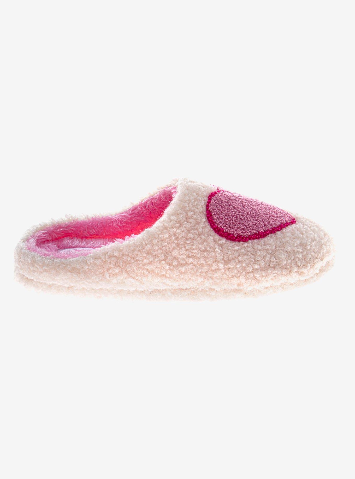 Cozy Hearts Slip On Girls Fluffy Slippers, , hi-res