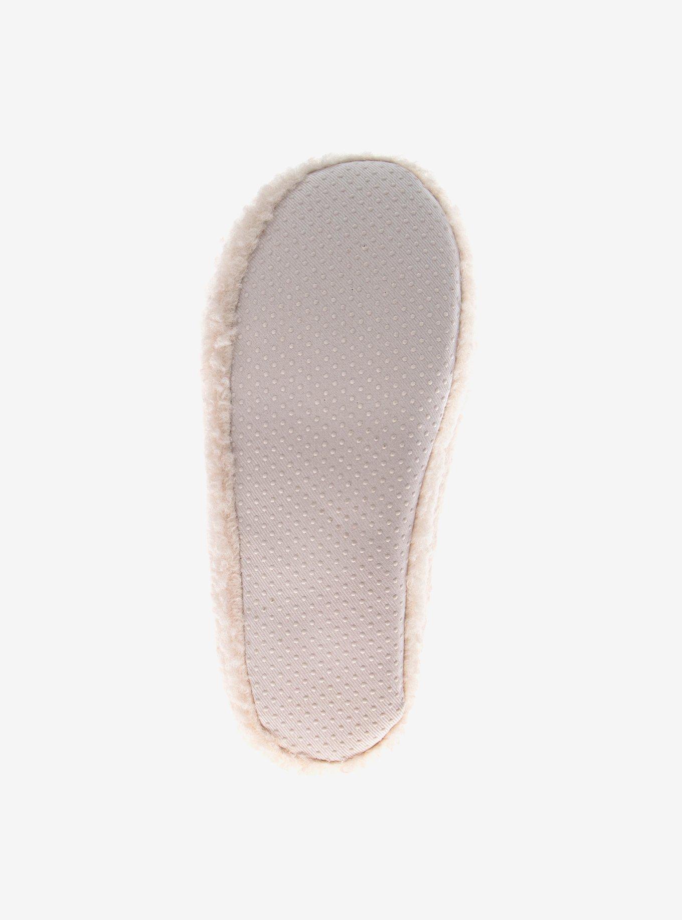 Cozy Hearts Slip On Girls Fluffy Slippers, BRIGHT WHITE, alternate