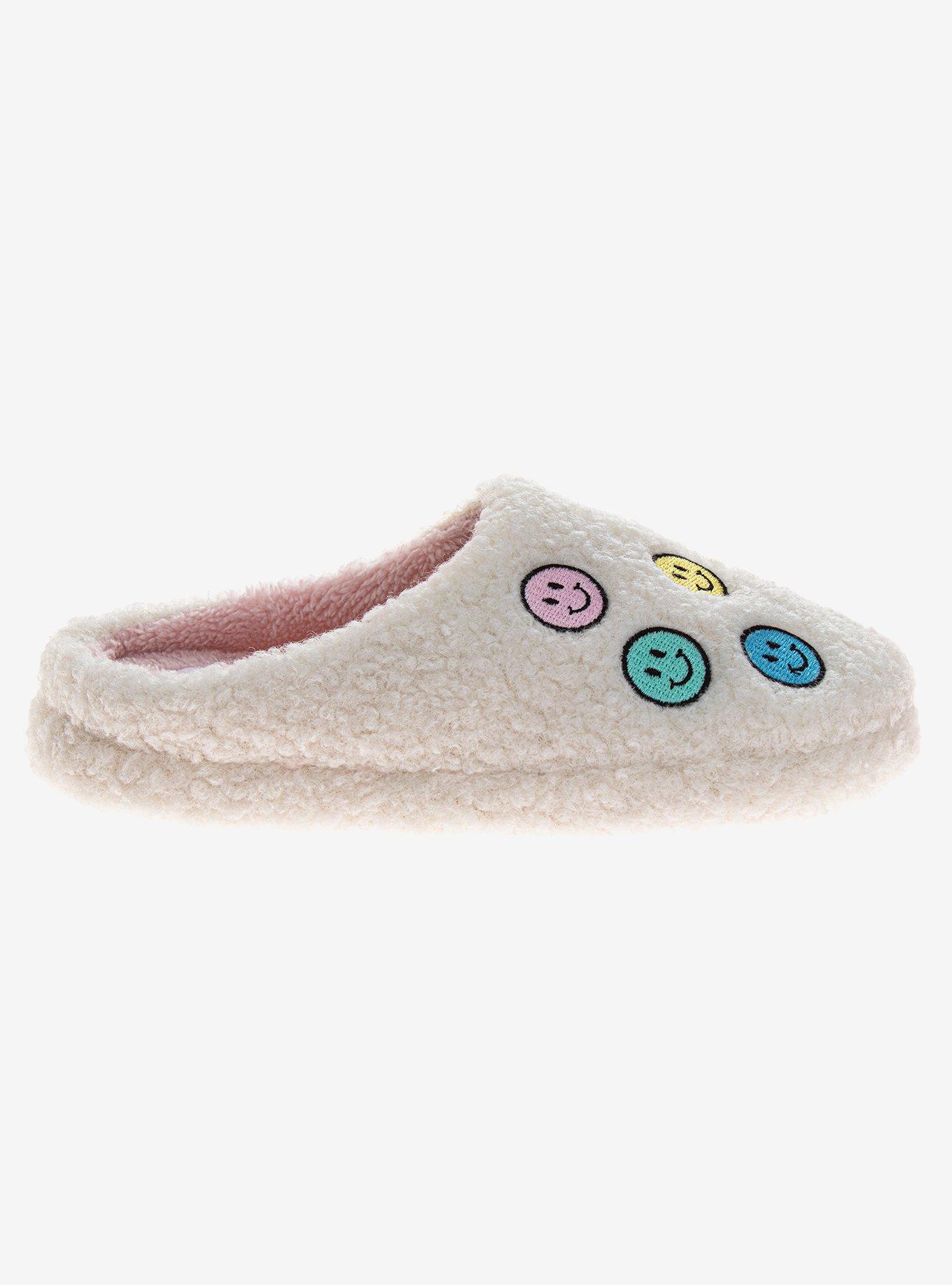 Happy and Cozy Slip On Girls Fluffy Slippers, , hi-res