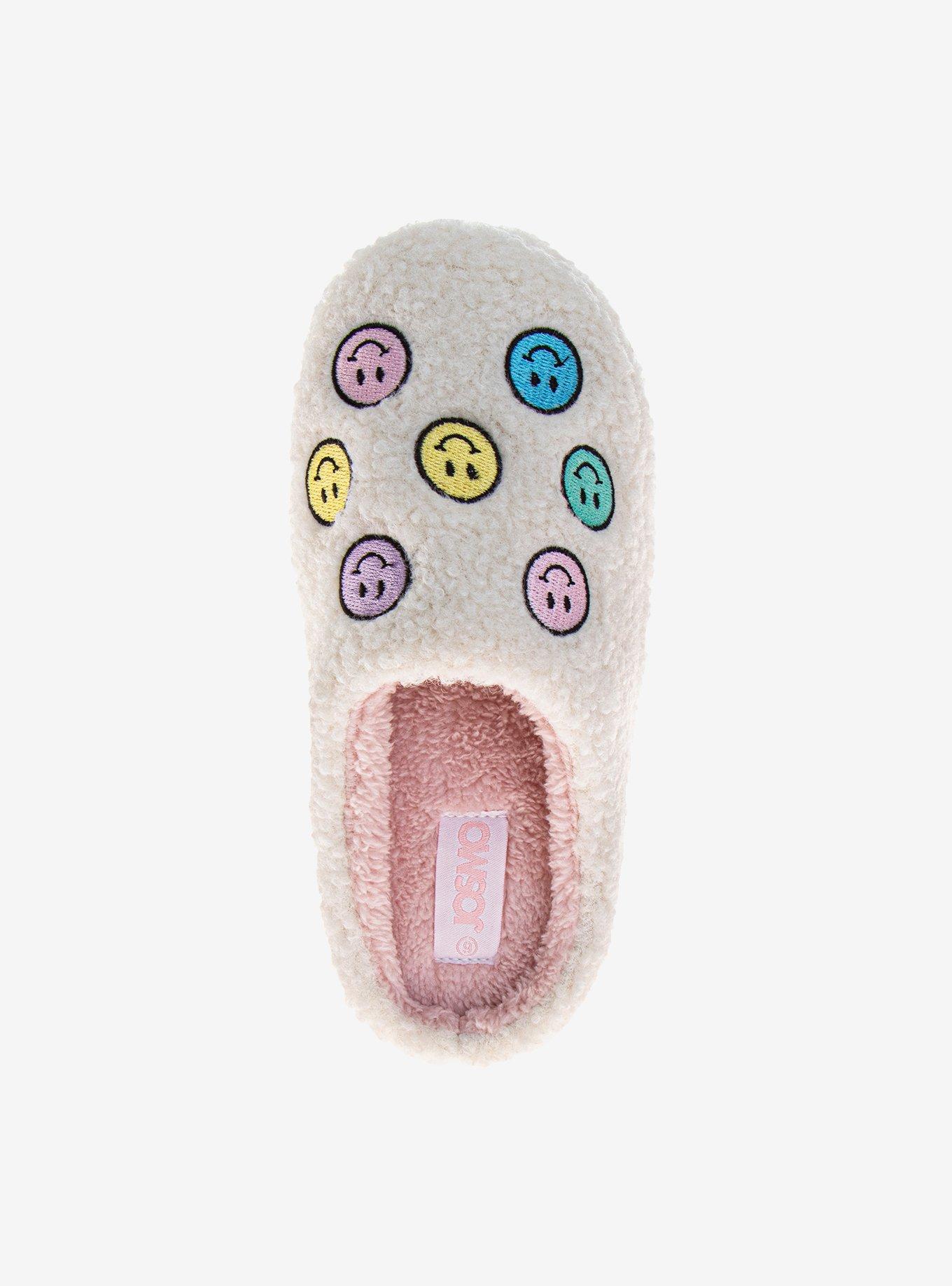 Happy and Cozy Slip On Girls Fluffy Slippers, BRIGHT WHITE, alternate