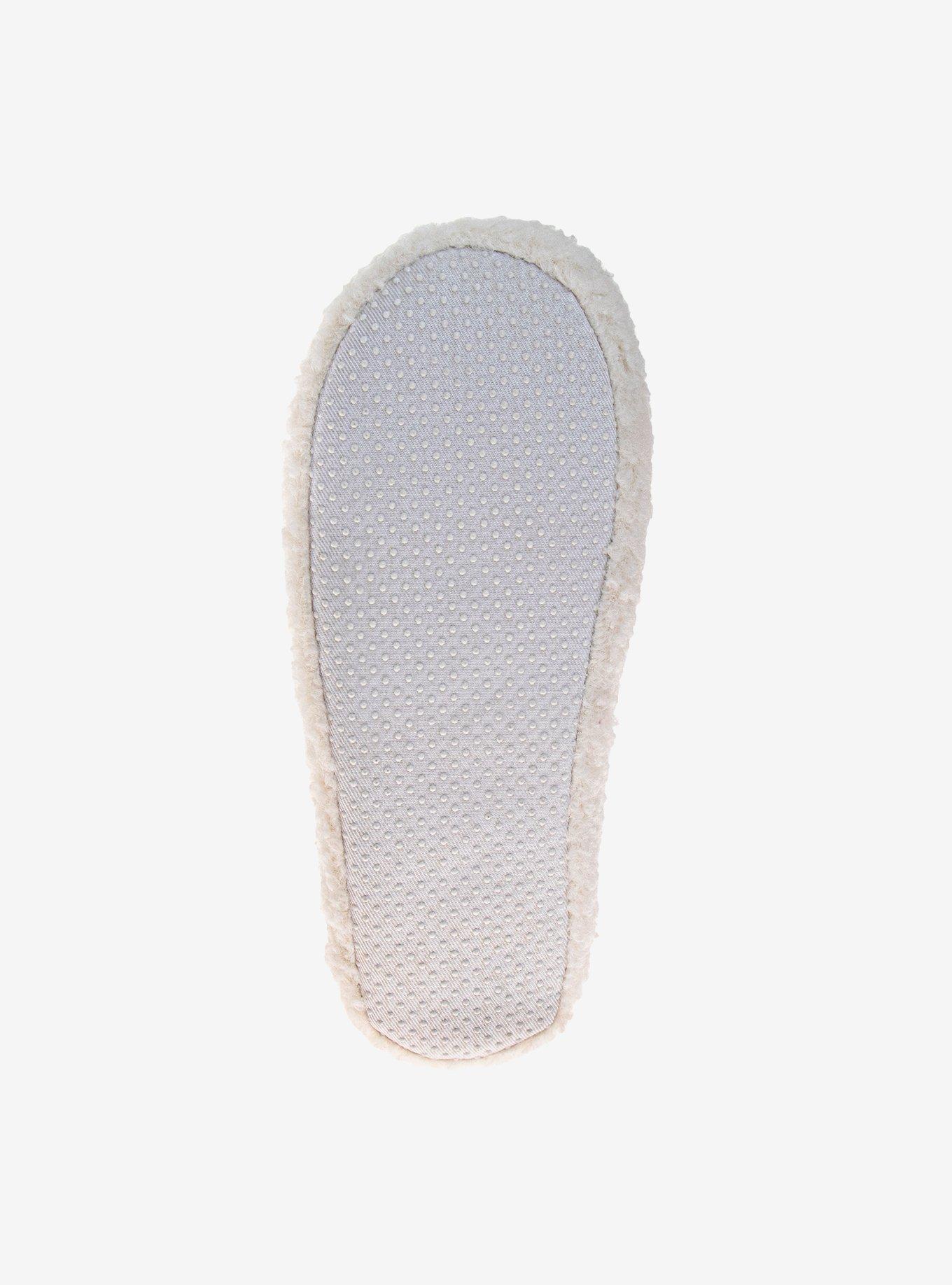 Happy and Cozy Slip On Girls Fluffy Slippers, BRIGHT WHITE, alternate