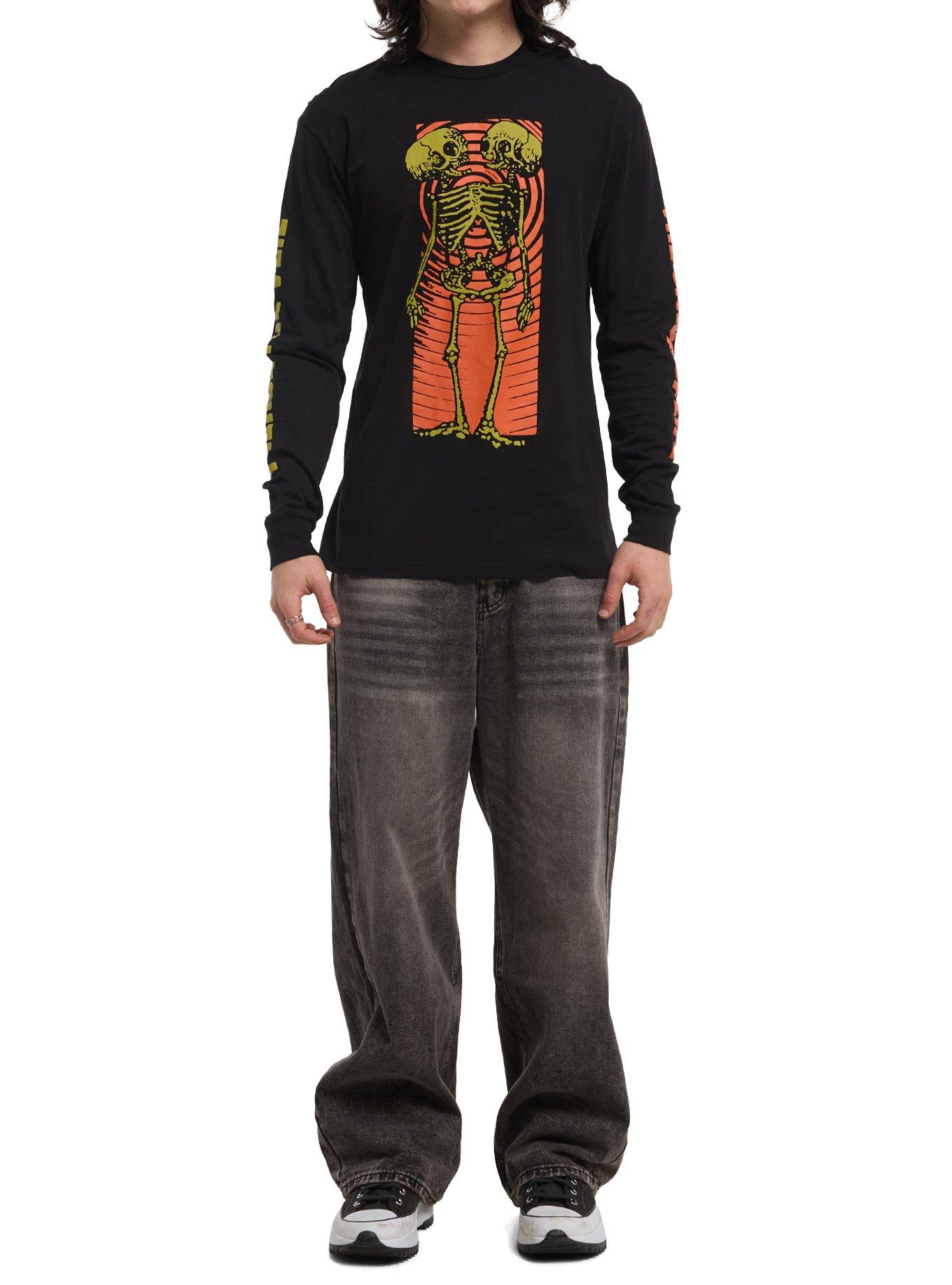Pierce The Veil Conjoined Skeleton Long-Sleeve T-Shirt, , hi-res