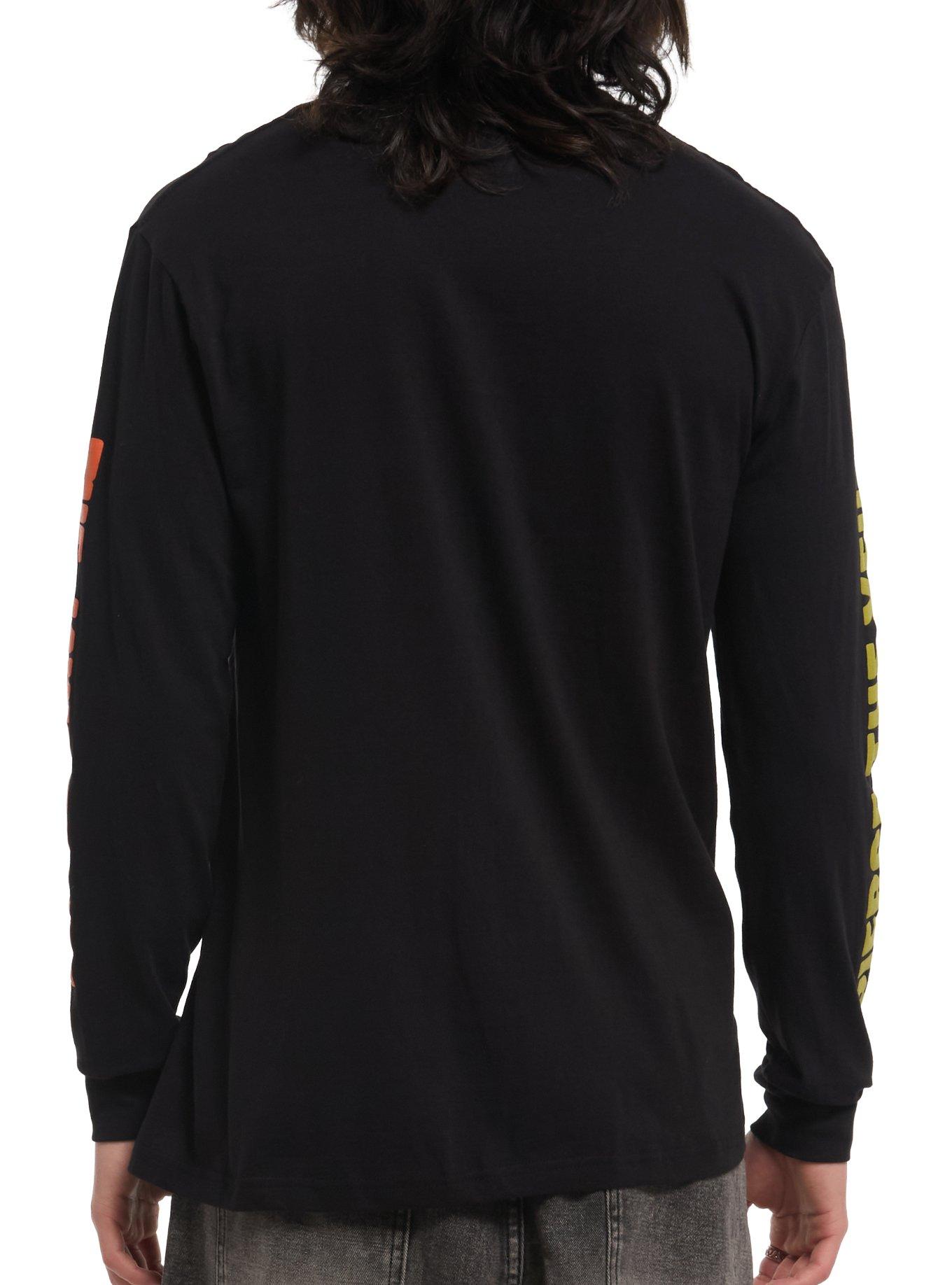 Pierce The Veil Conjoined Skeleton Long-Sleeve T-Shirt, BLACK, alternate