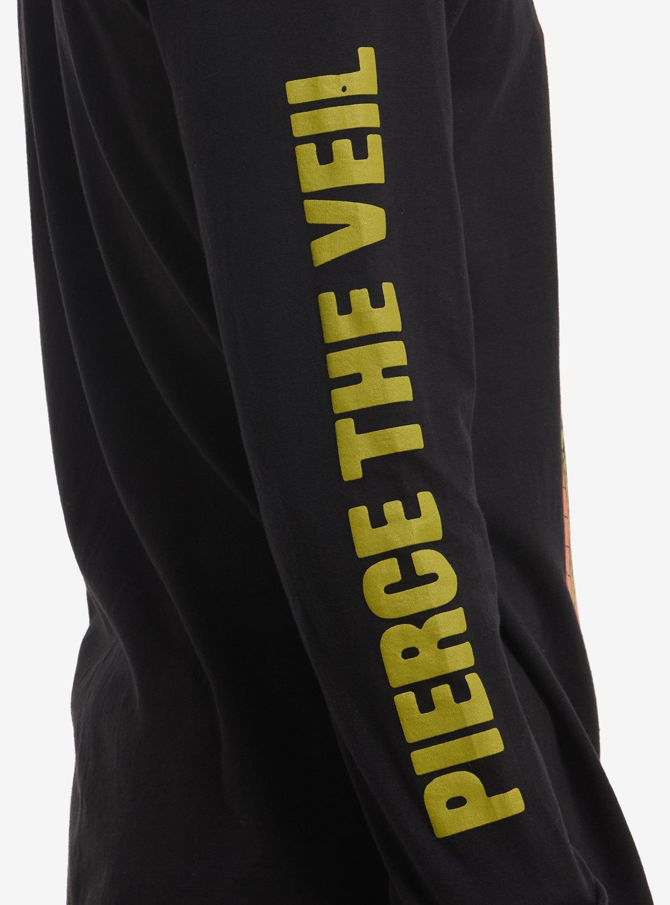 Pierce The Veil Conjoined Skeleton Long-Sleeve T-Shirt, BLACK, alternate