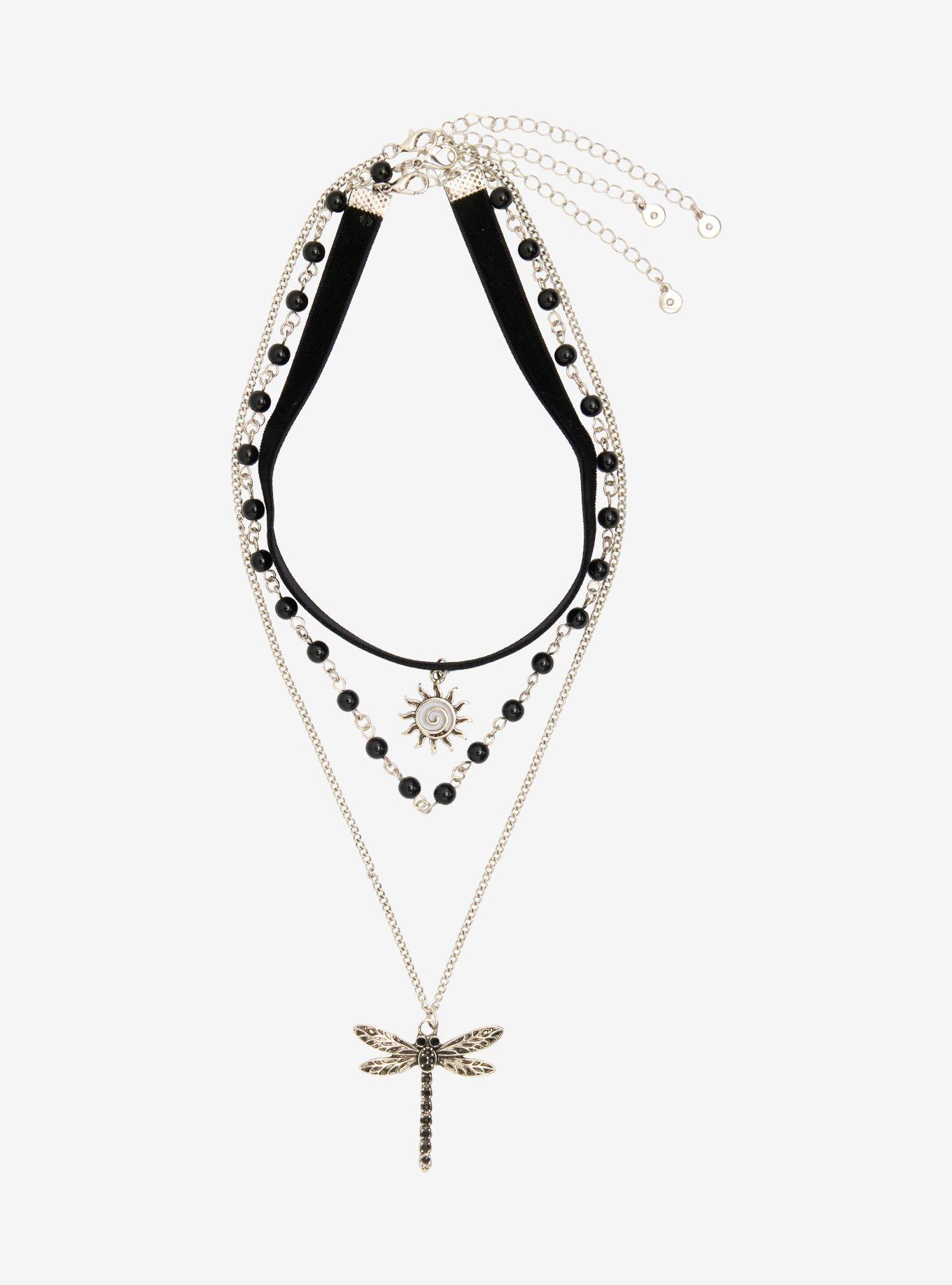 Thorn & Fable Dragonfly Sun Necklace Set, , hi-res