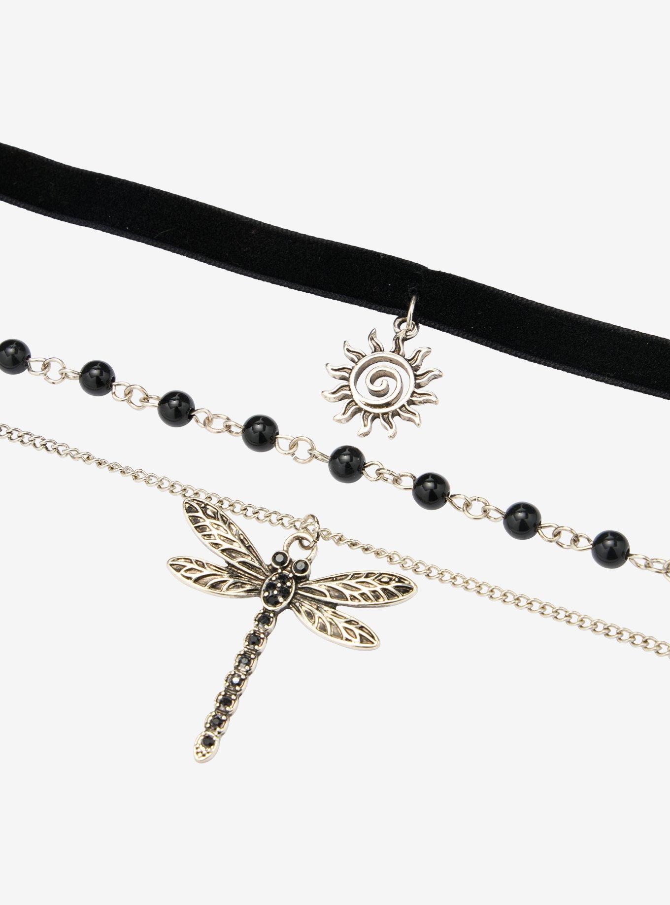 Thorn & Fable Dragonfly Sun Necklace Set, , alternate