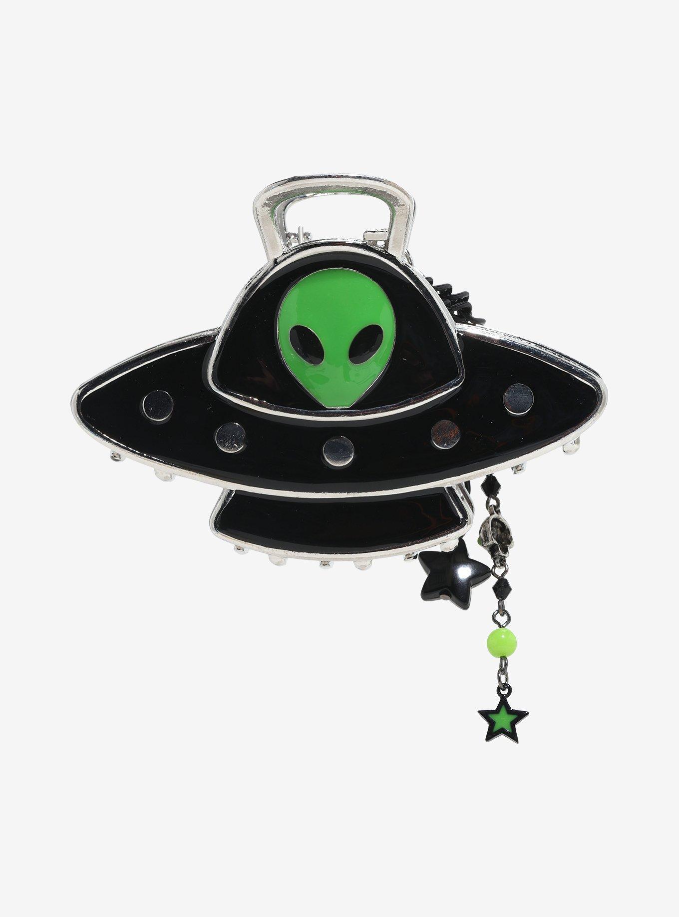 Alien UFO Claw Hair Clip, , hi-res