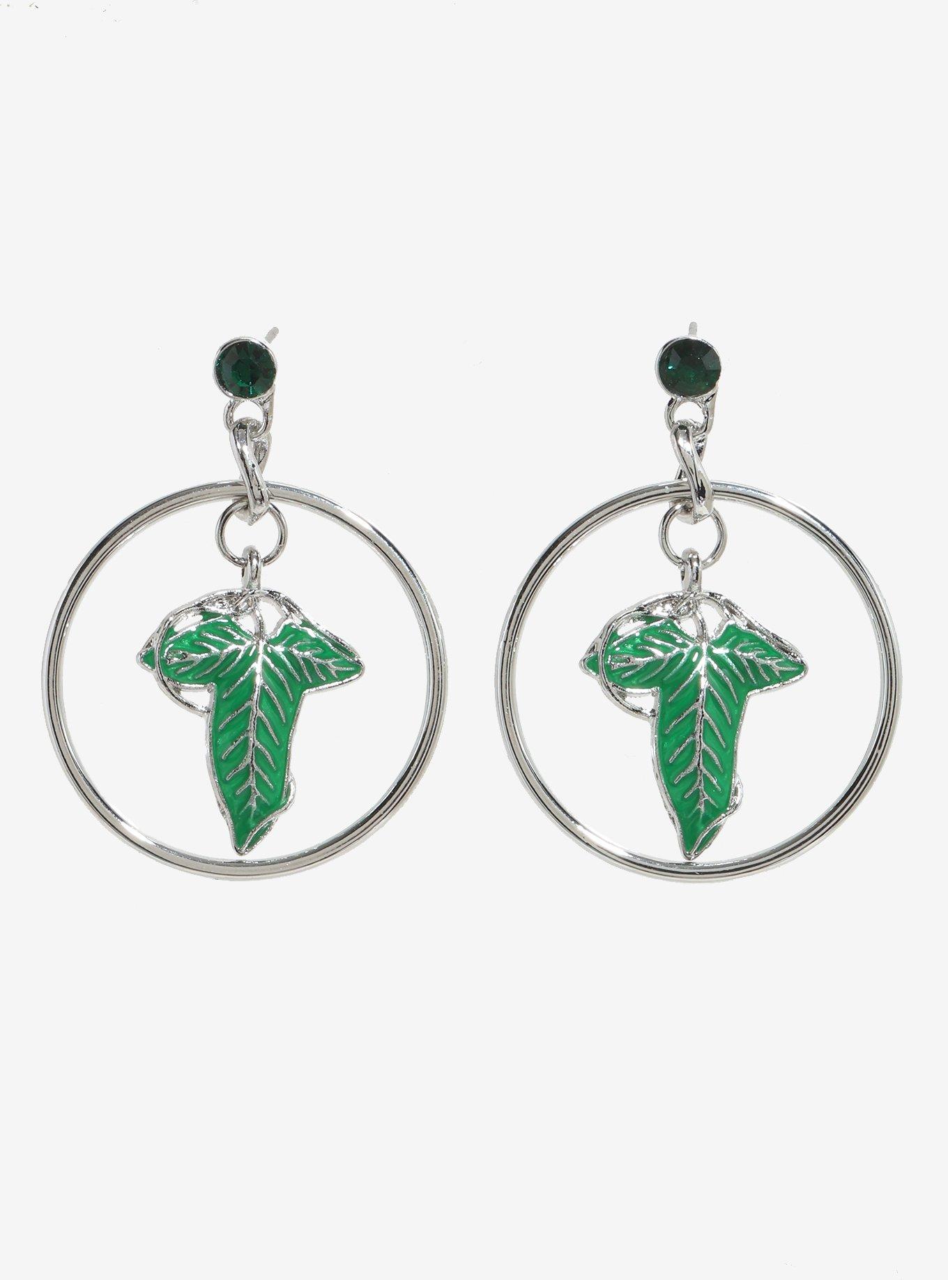 The Lord Of The Rings Leaves Of L&oacute;rien Drop Earrings Her Universe Exclusive, , hi-res