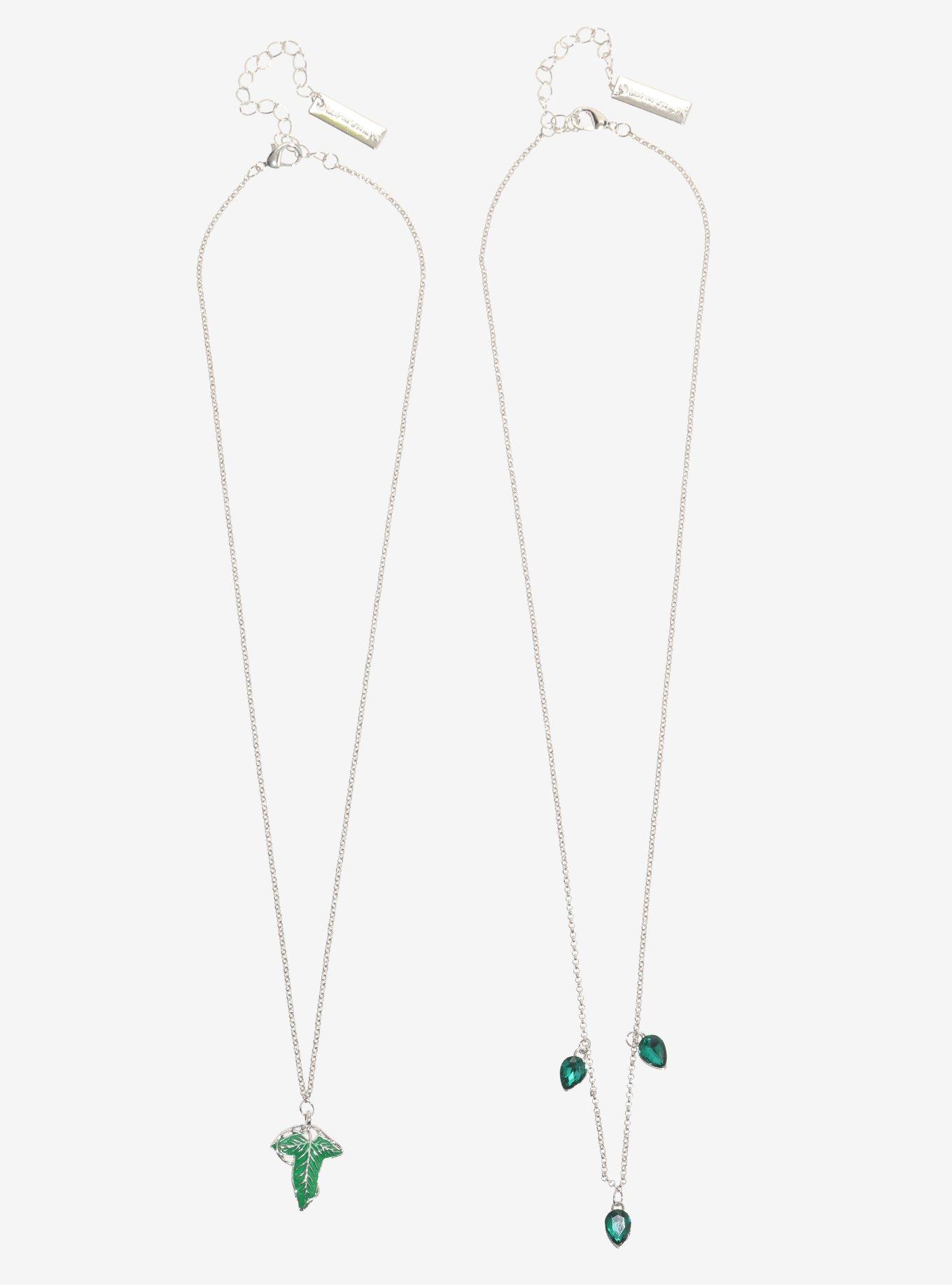 The Lord Of The Rings Leaves Of L&oacute;rien Necklace Set Her Universe Exclusive, , hi-res