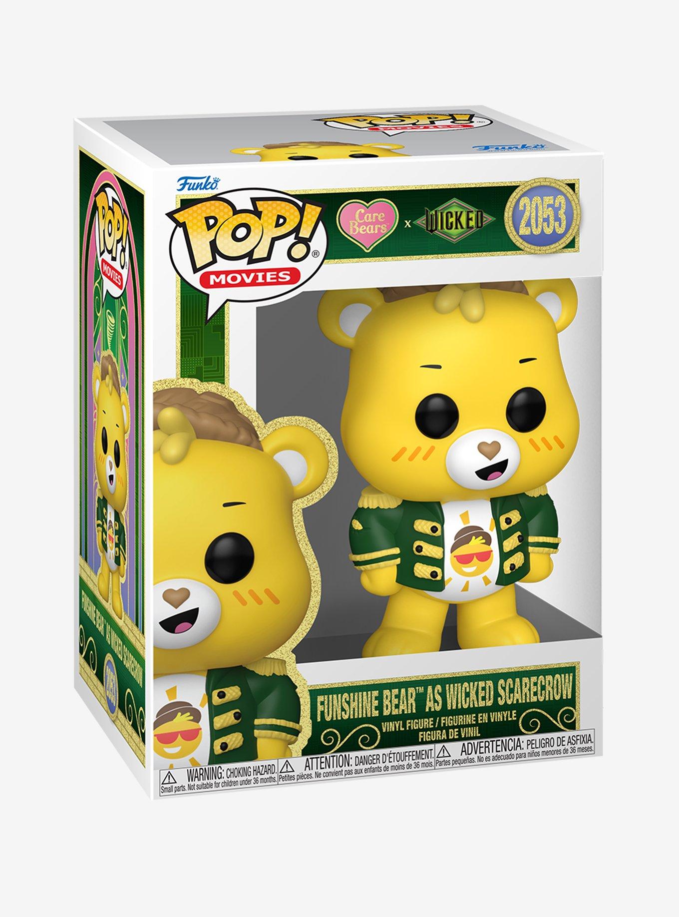 Funko Care Bears X Wicked Pop! Movies Funshine Bear As Wicked Scarecrow Vinyl Figure, , hi-res