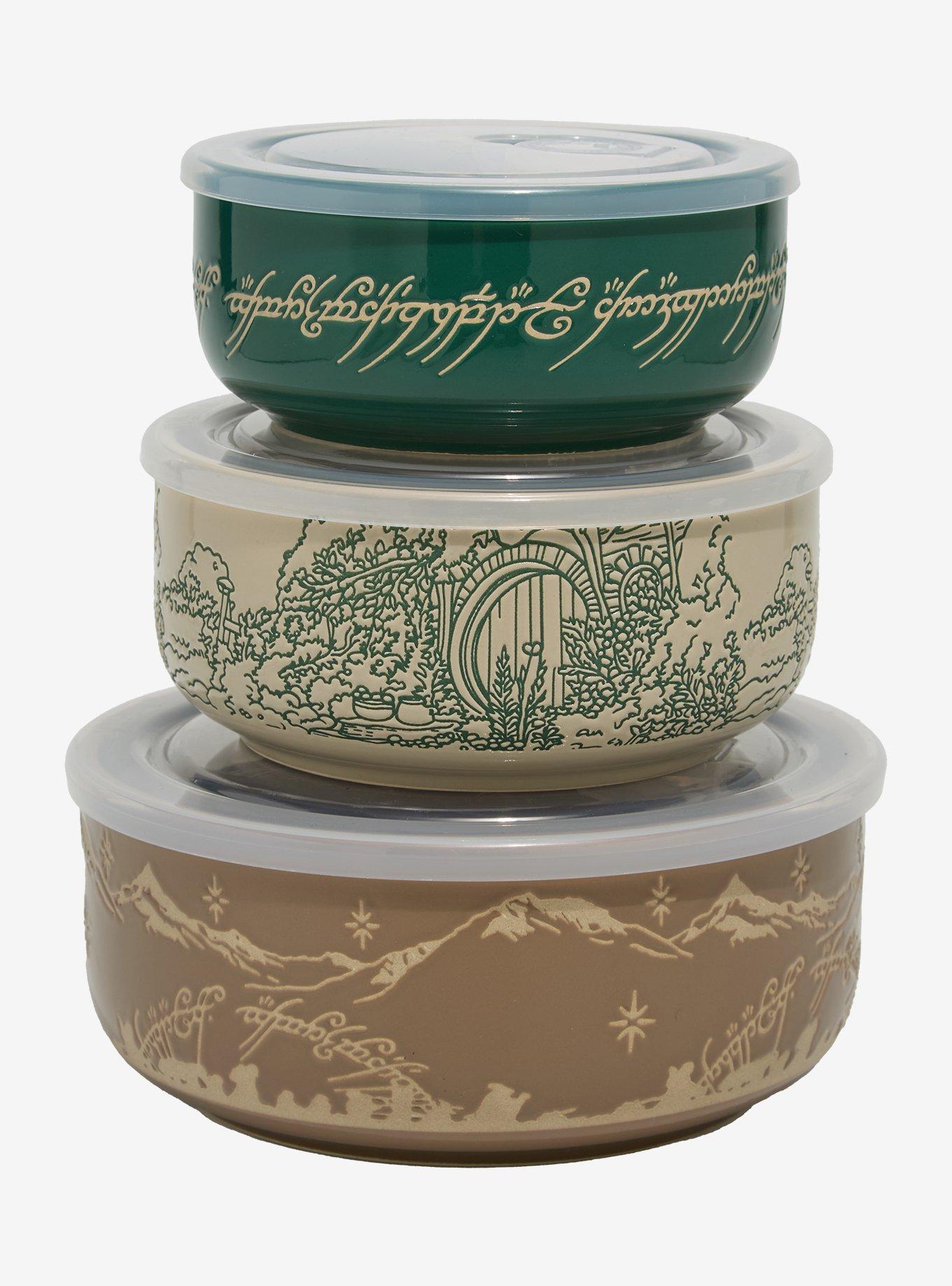 The Lord of the Rings Scenic Wax Resist Bowl & Lid Set — BoxLunch Exclusive