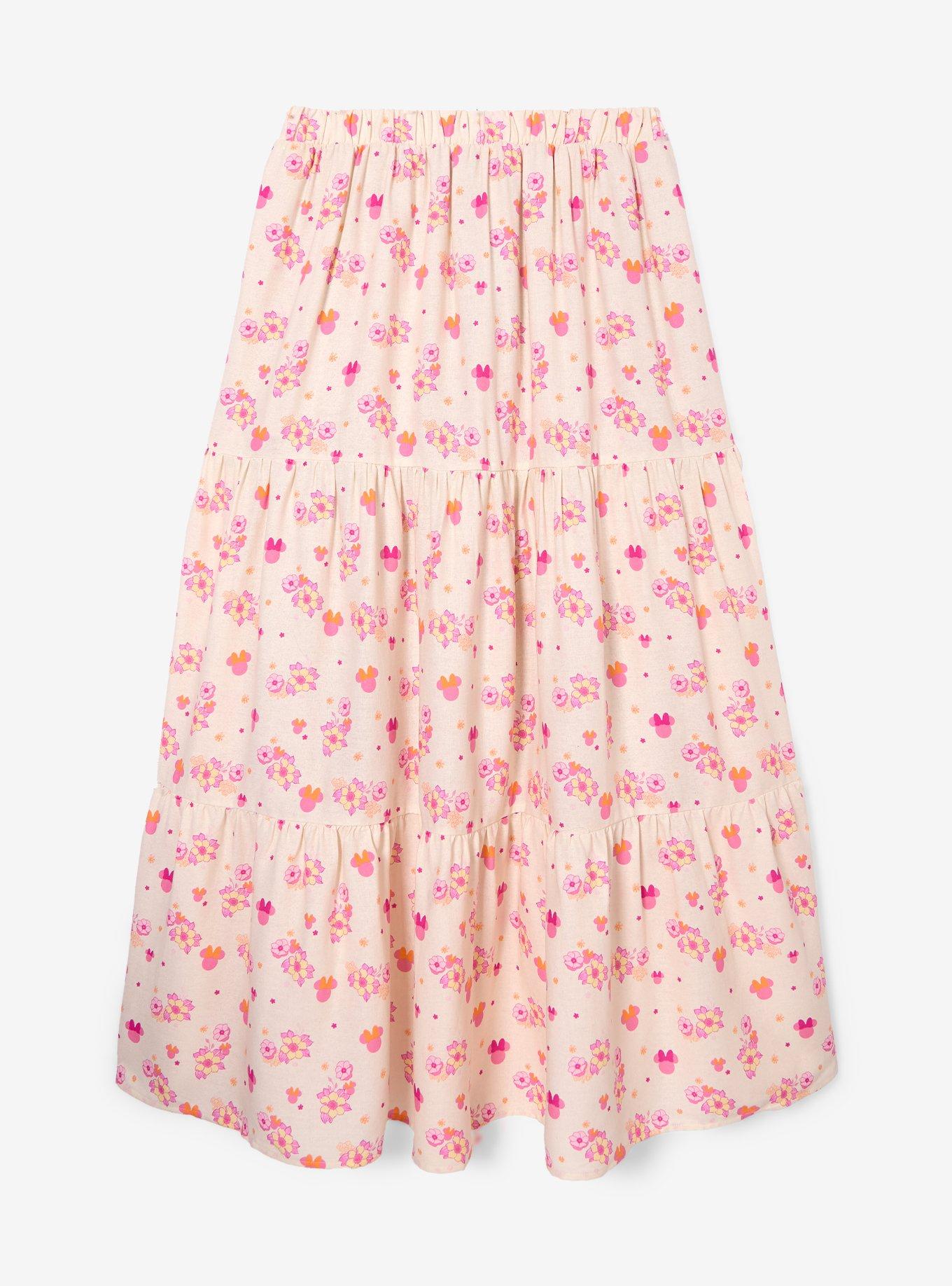 Disney Minnie Mouse Floral Maxi Skirt - BoxLunch Exclusive, , hi-res
