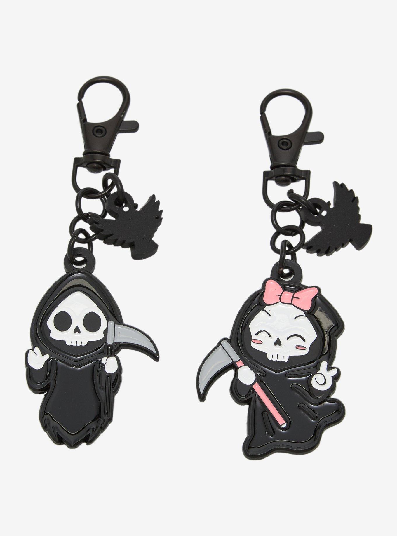 Deadly Cute Reapers Best Friend Keychain Set Hot Topic Exclusive, , hi-res