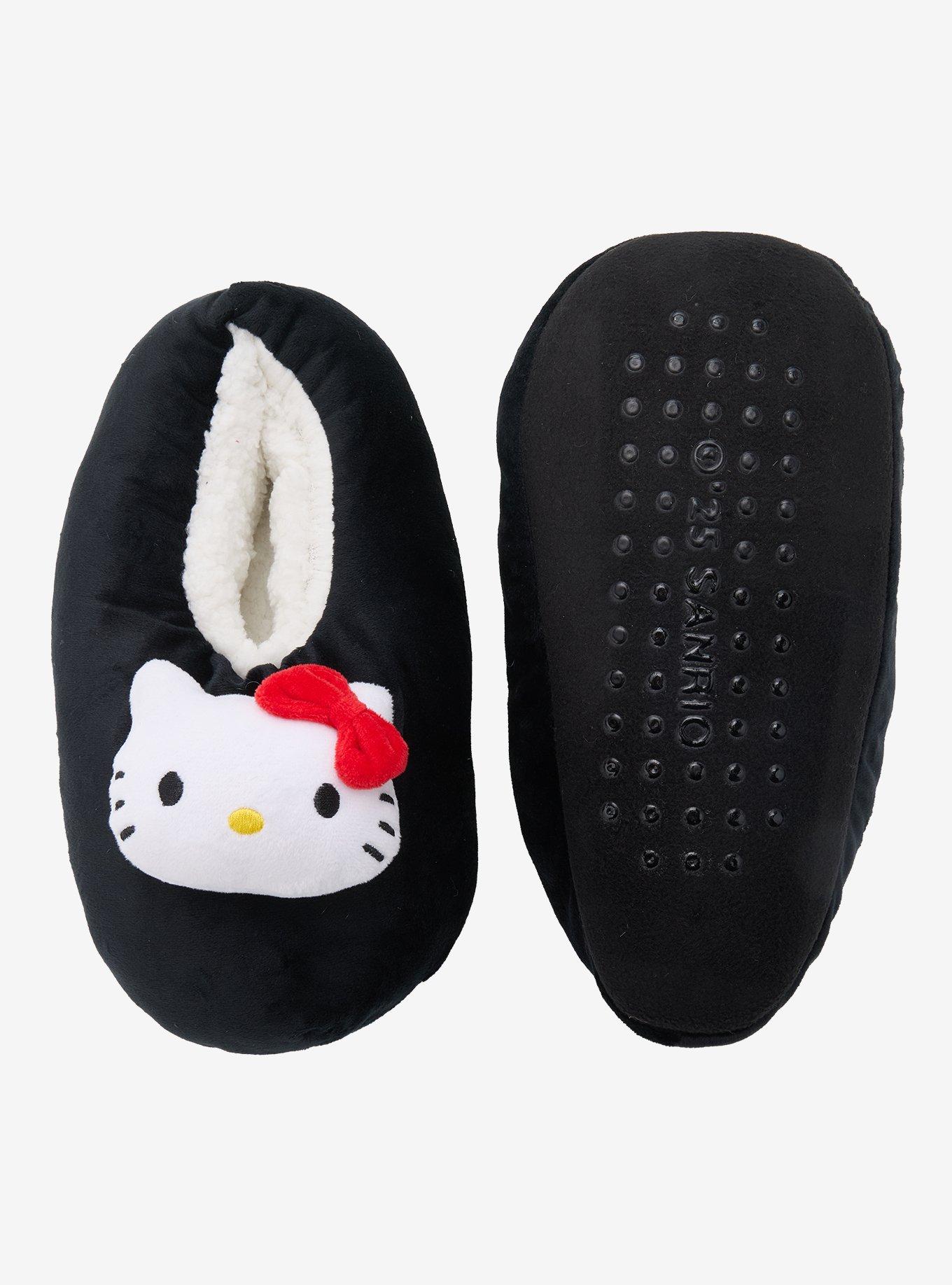 Hello Kitty Plush Face Cozy Slippers, , hi-res