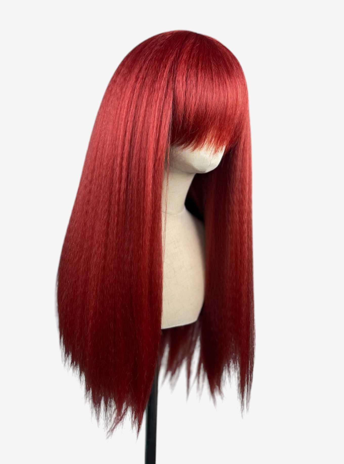Crimped Nyx Dark Red Wig, , hi-res