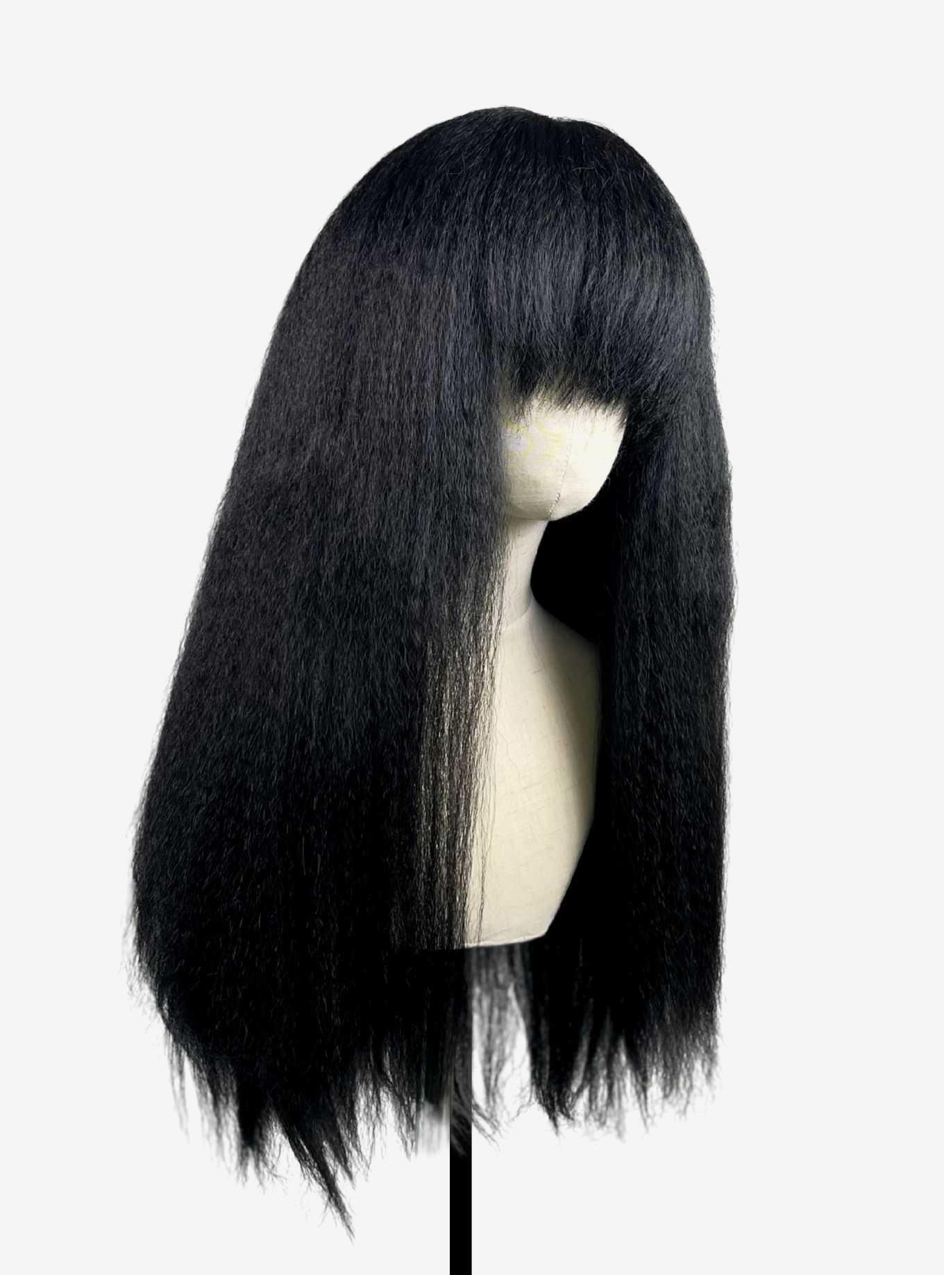 Crimped Nyx Black Wig, , hi-res