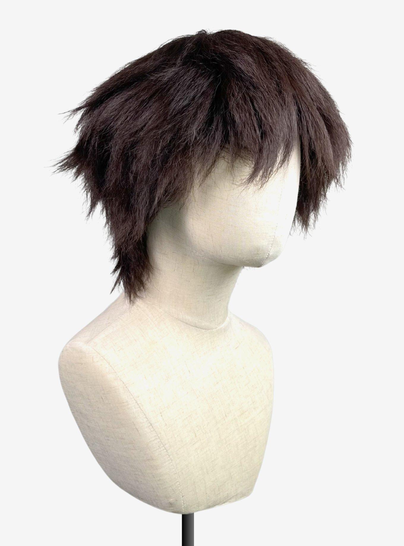 Crimped Apollo Dark Brown Wig