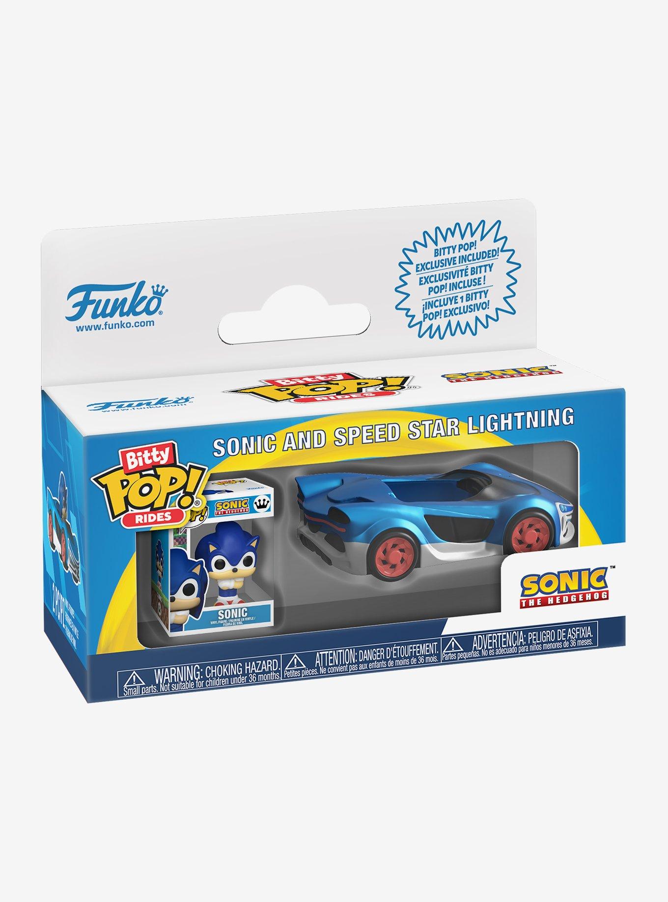 Funko Sonic The Hedgehog Bitty Pop! Rides Sonic & Speed Star Lightning Vinyl Figure Set, , alternate