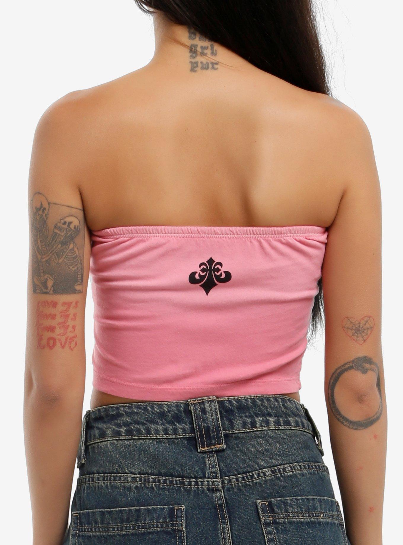 Affliction Dragon Tattoo Girls Tube Top, , hi-res