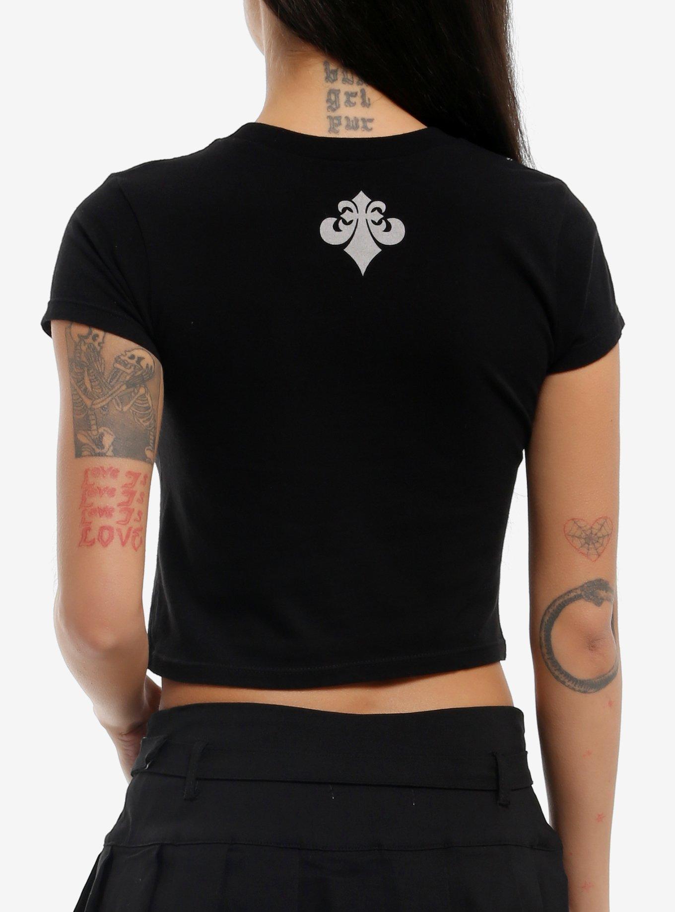 Affliction Metallic Winged Cross Girls Baby T-Shirt, , hi-res