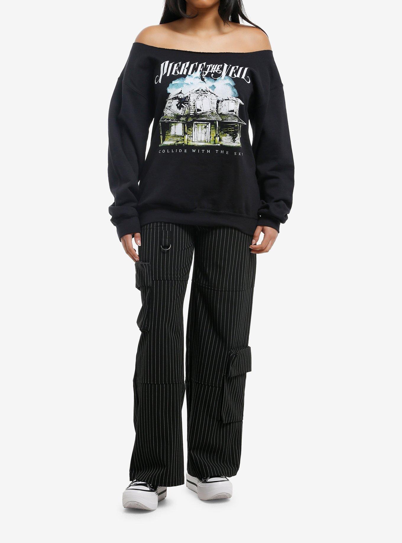 Pierce The Veil Collide With The Sky Girls Off-Shoulder Sweatshirt, , hi-res