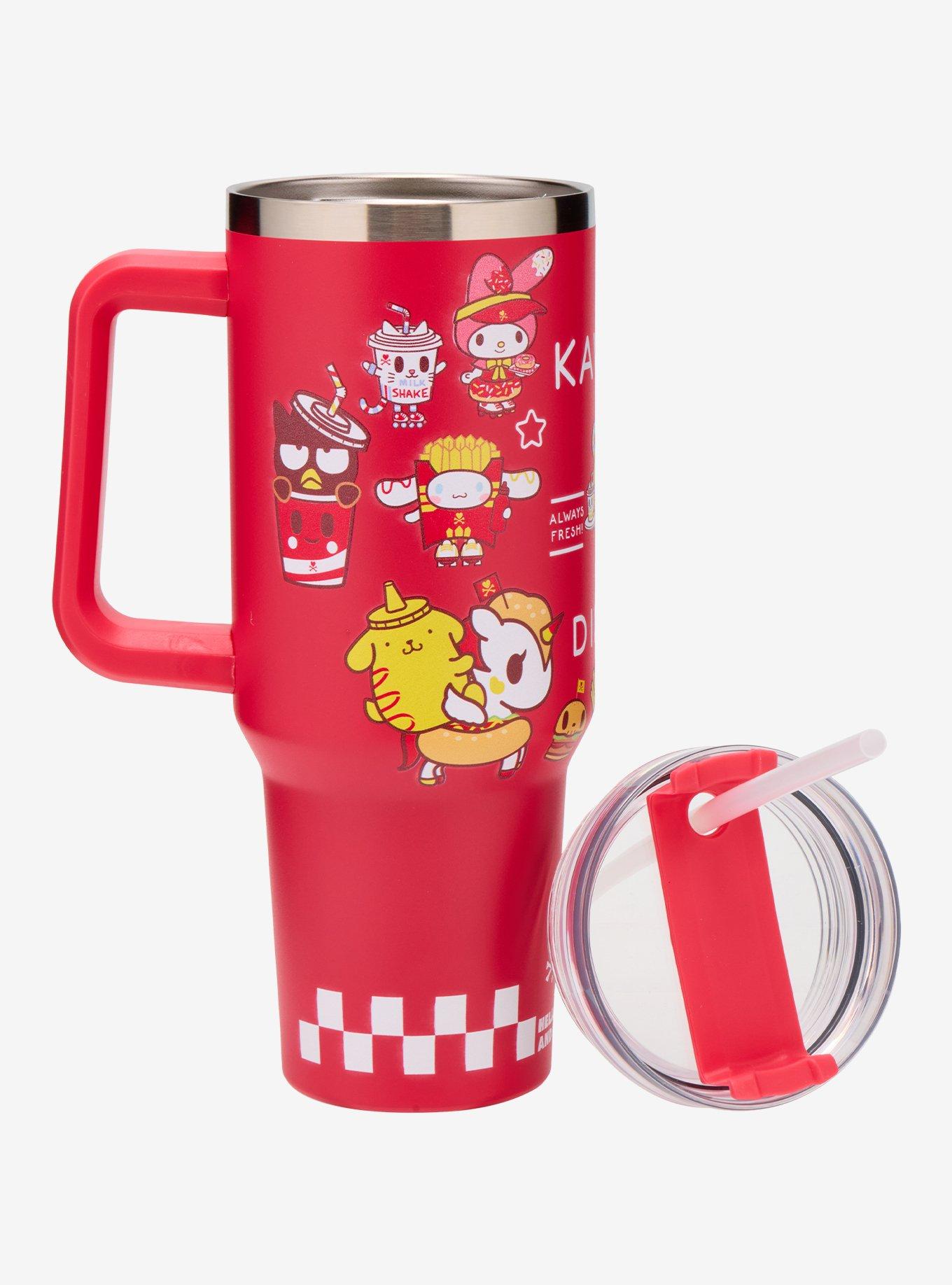 tokidoki X Hello Kitty And Friends Kawaii Diner Stainless Steel Travel Cup, , alternate
