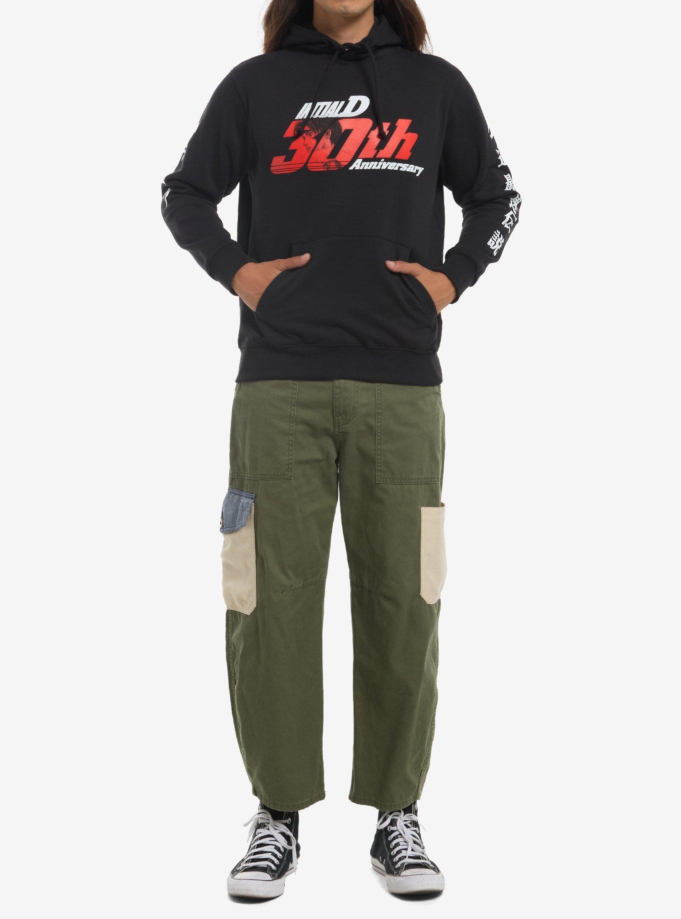 Initial D 30th Anniversary Hoodie, BLACK, alternate