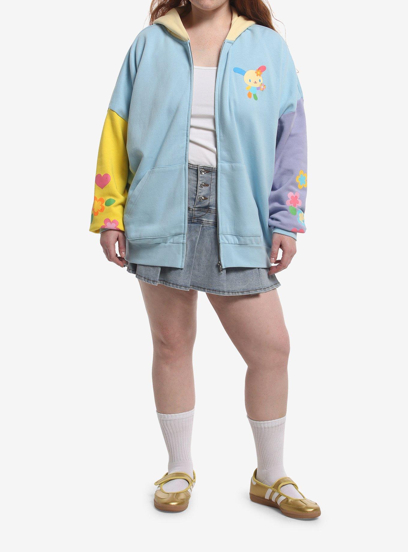 U*SA*HA*NA Color-Block Girls Hoodie Plus Size, MULTI, alternate - view 3