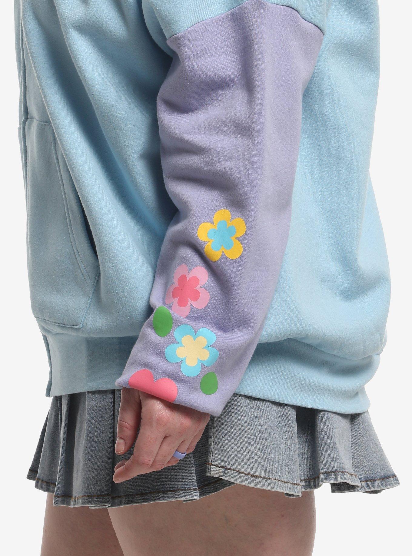 U*SA*HA*NA Color-Block Girls Hoodie Plus Size, MULTI, alternate - view 4