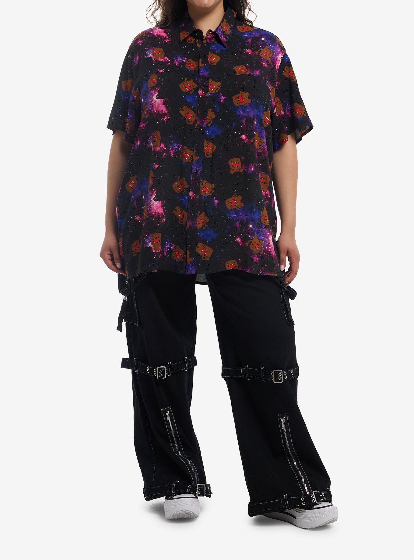Domo Galaxy Girls Woven Button-Up Plus Size, , hi-res