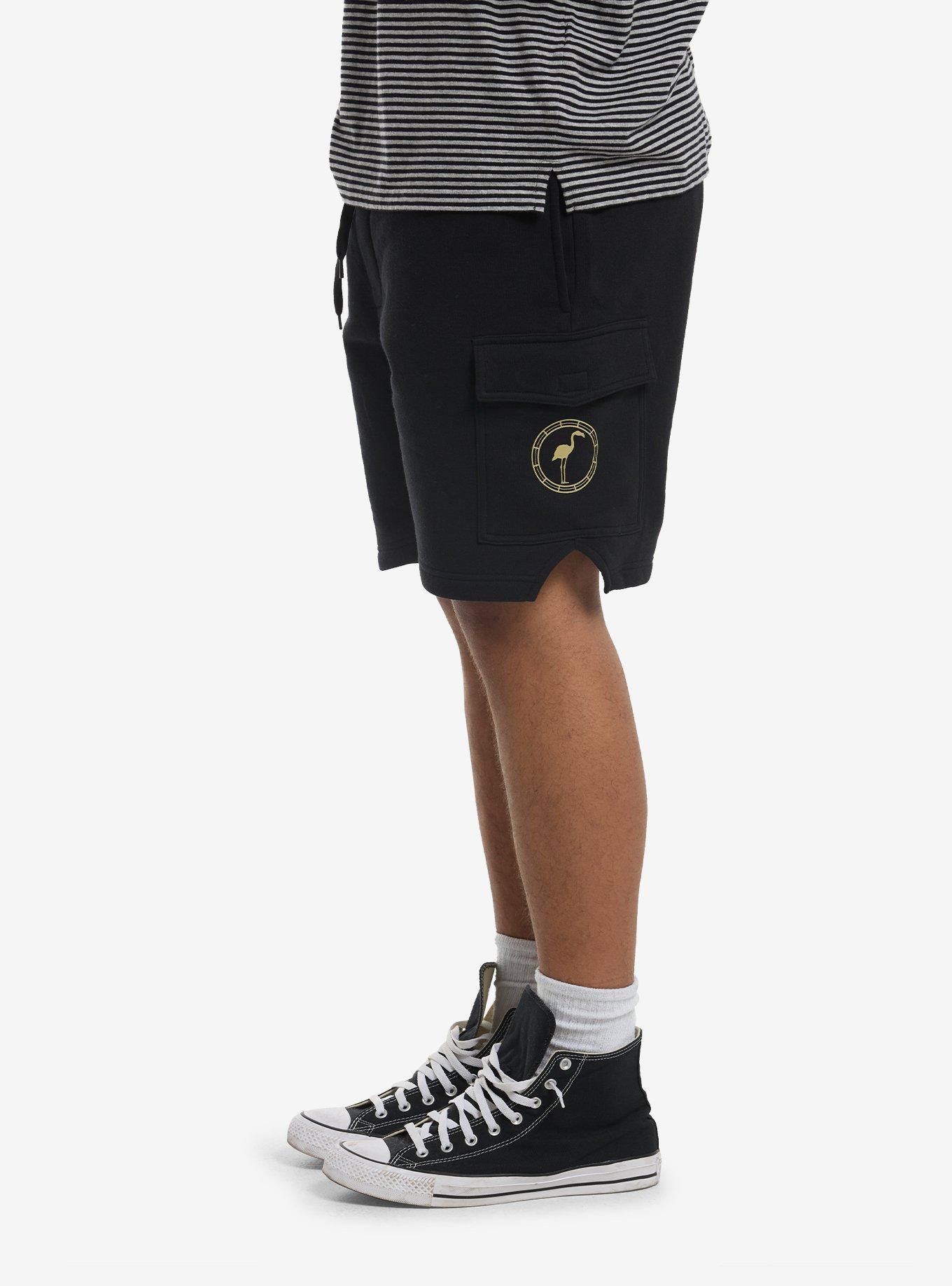 Sleep Token Even In Arcadia Cargo Lounge Shorts, BLACK, alternate