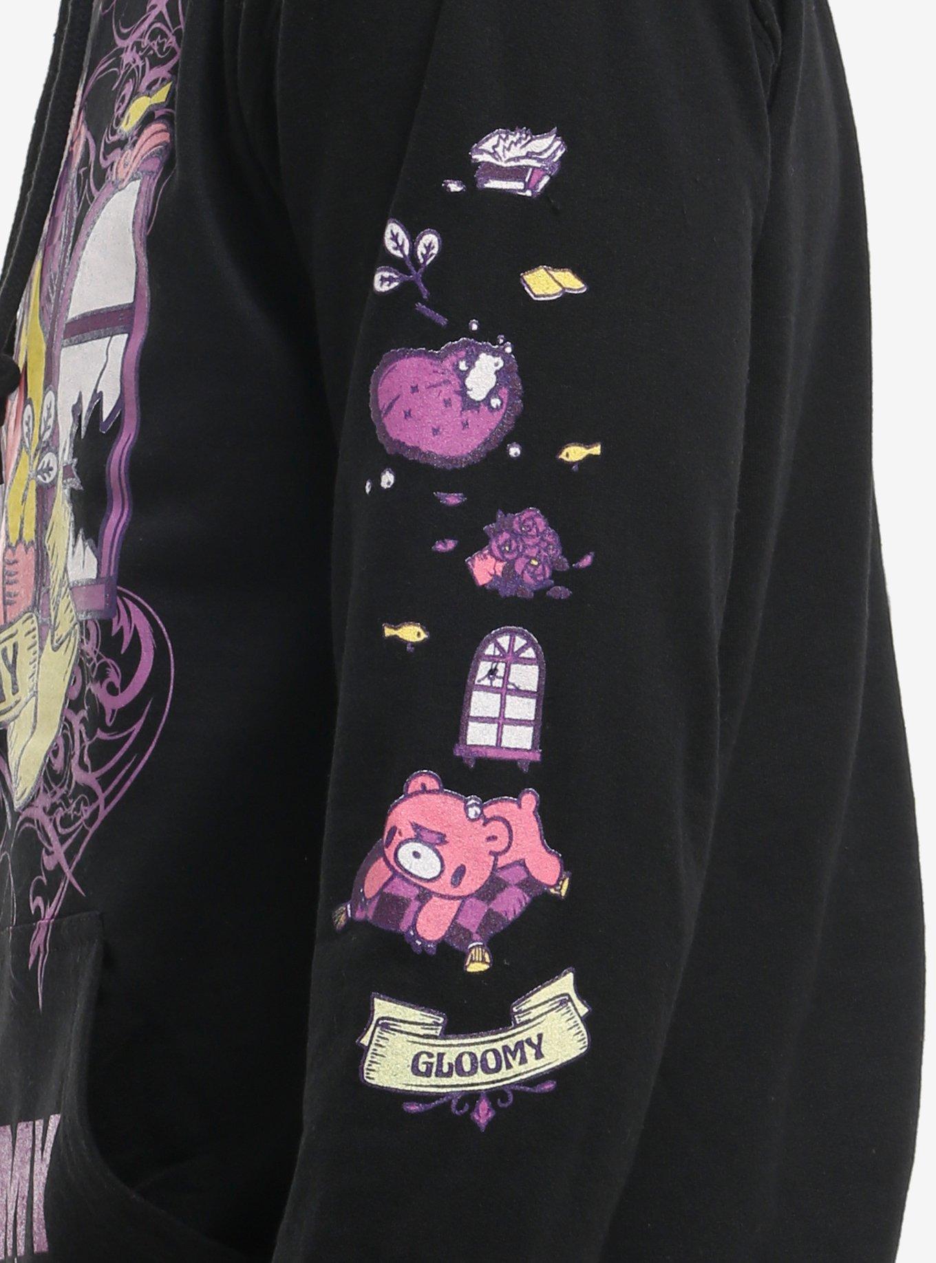 Gloomy Bear Broken Window Hoodie, BLACK, alternate