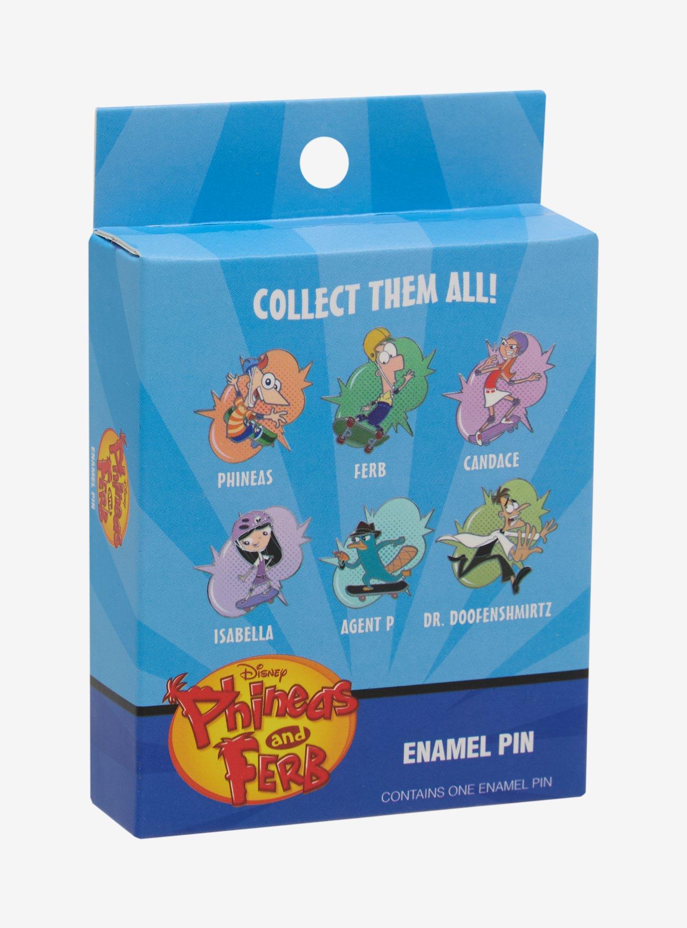 Disney Phineas and Ferb Skateboard Blind Box Enamel Pin - BoxLunch Exclusive, , hi-res