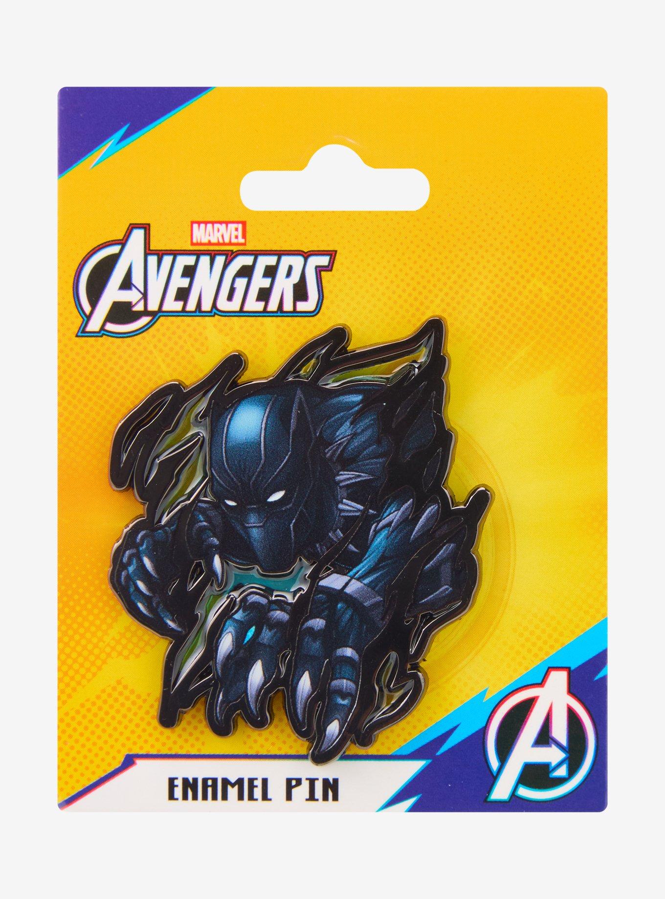 Marvel Black Panther Portrait Enamel Pin - BoxLunch Exclusive, , hi-res