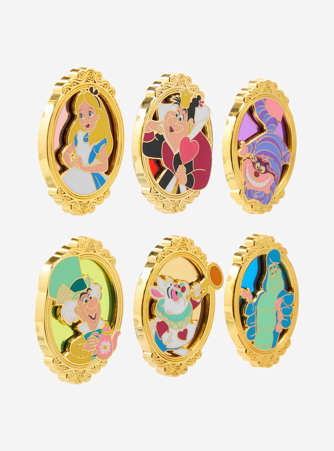Disney Alice in Wonderland Character Stained Glass Portrait Blind Box Enamel Pin - BoxLunch Exclusive, , hi-res