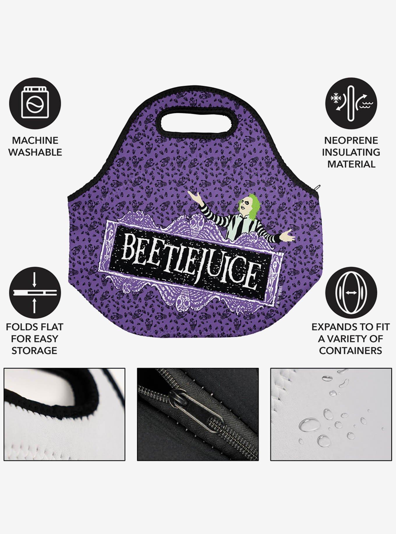 Beetlejuice Logo Soft Neoprene Lunch Bag, , alternate