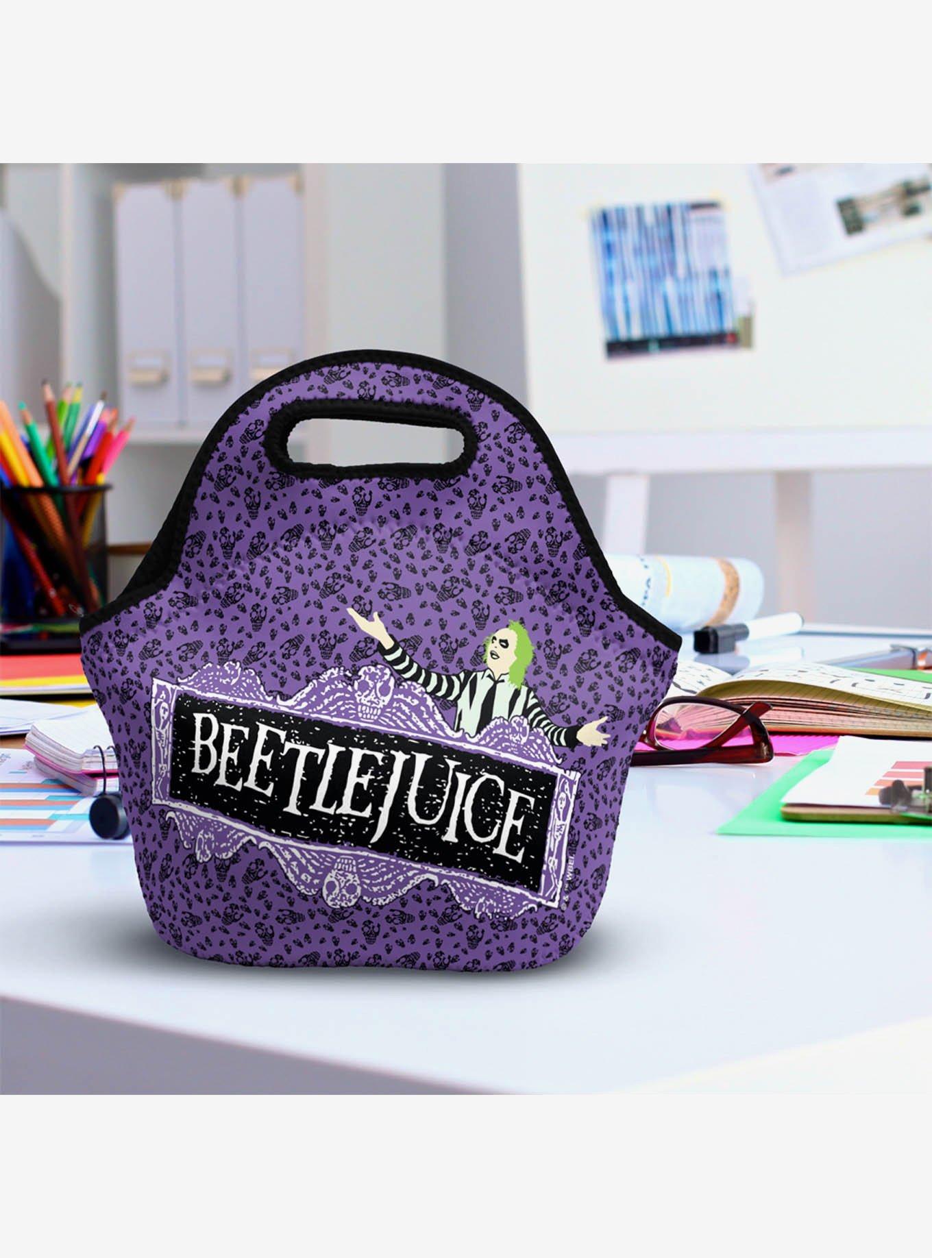 Beetlejuice Logo Soft Neoprene Lunch Bag, , alternate