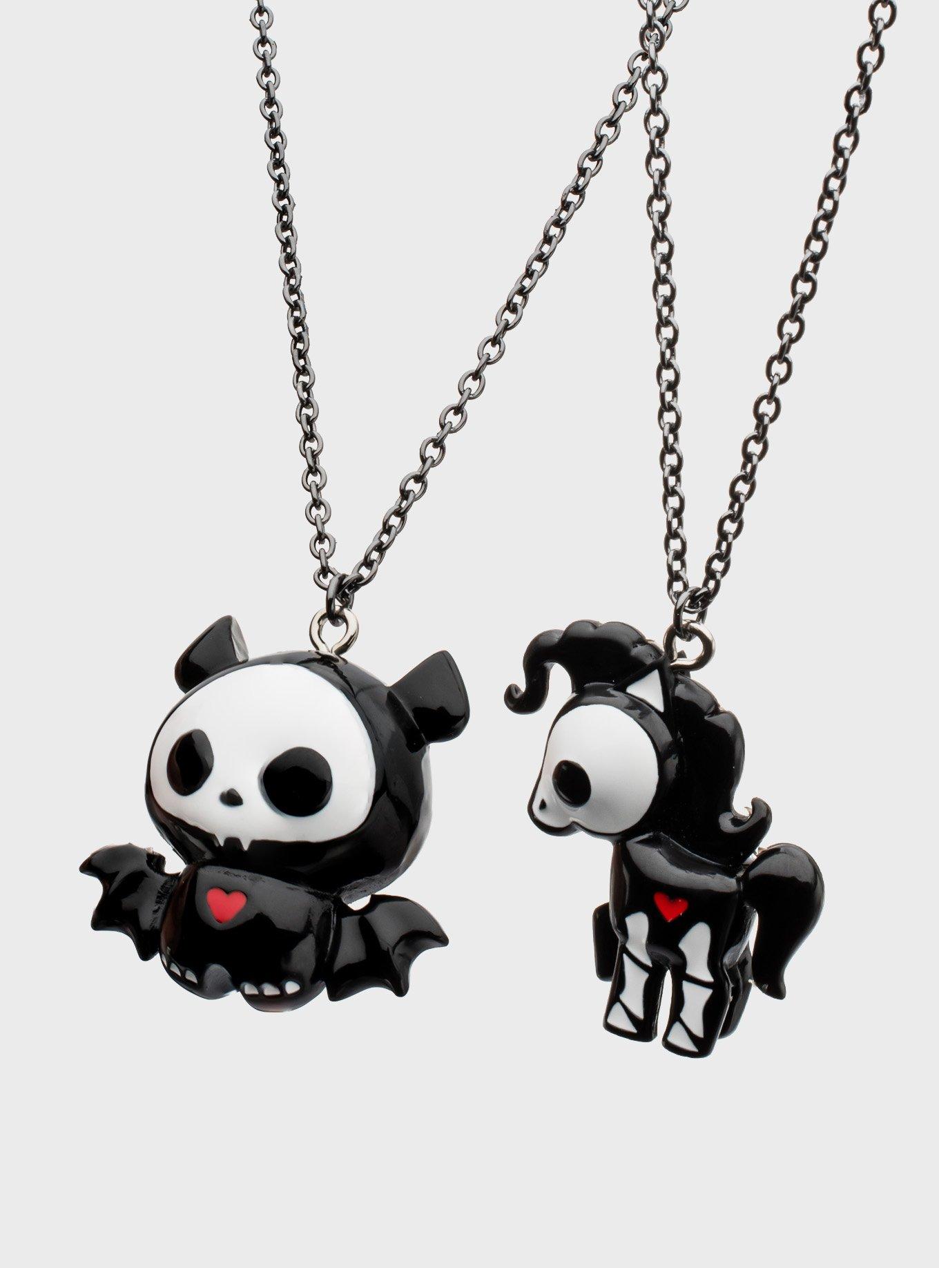 Skelanimals Diego & Carrie Best Friend Necklace Set, , alternate
