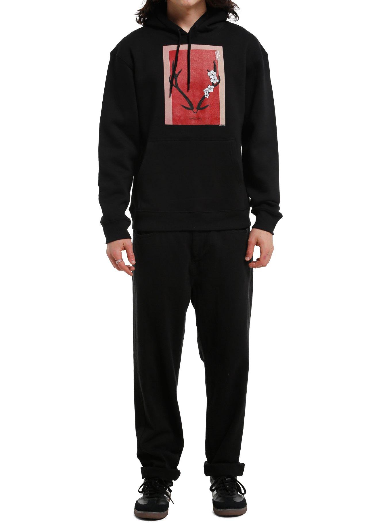 Hannibal Antlers Dinner Invite Hoodie, BLACK, alternate