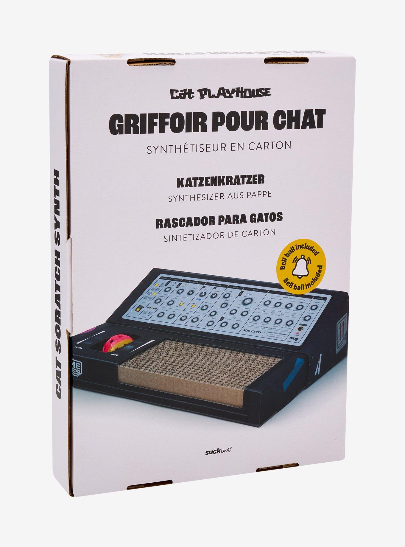 Cat Playhouse Cardboard Synthesizer Cat Scratcher, , alternate