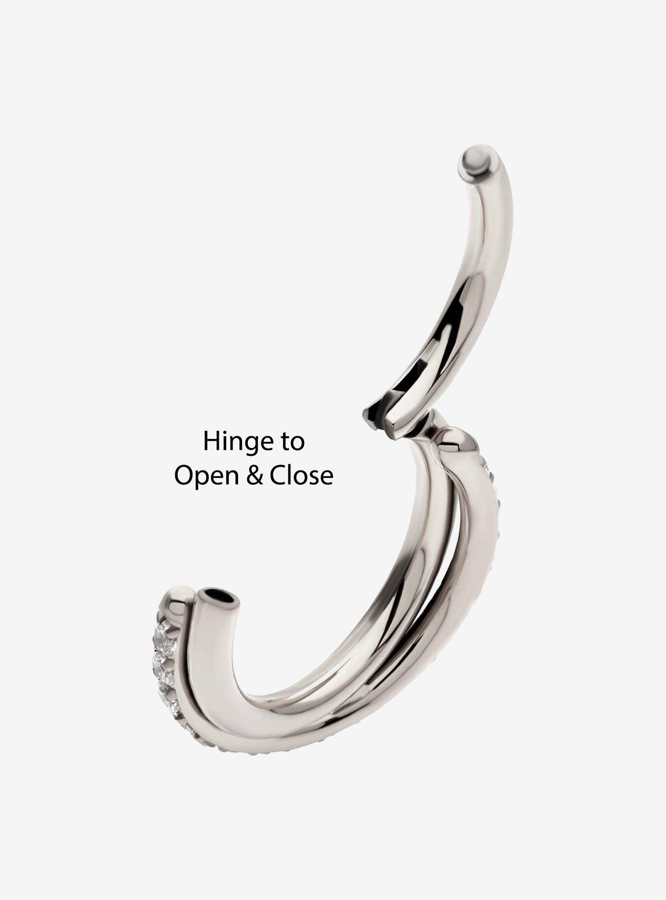 Titanium Bling Twist Hinged Clicker, , hi-res