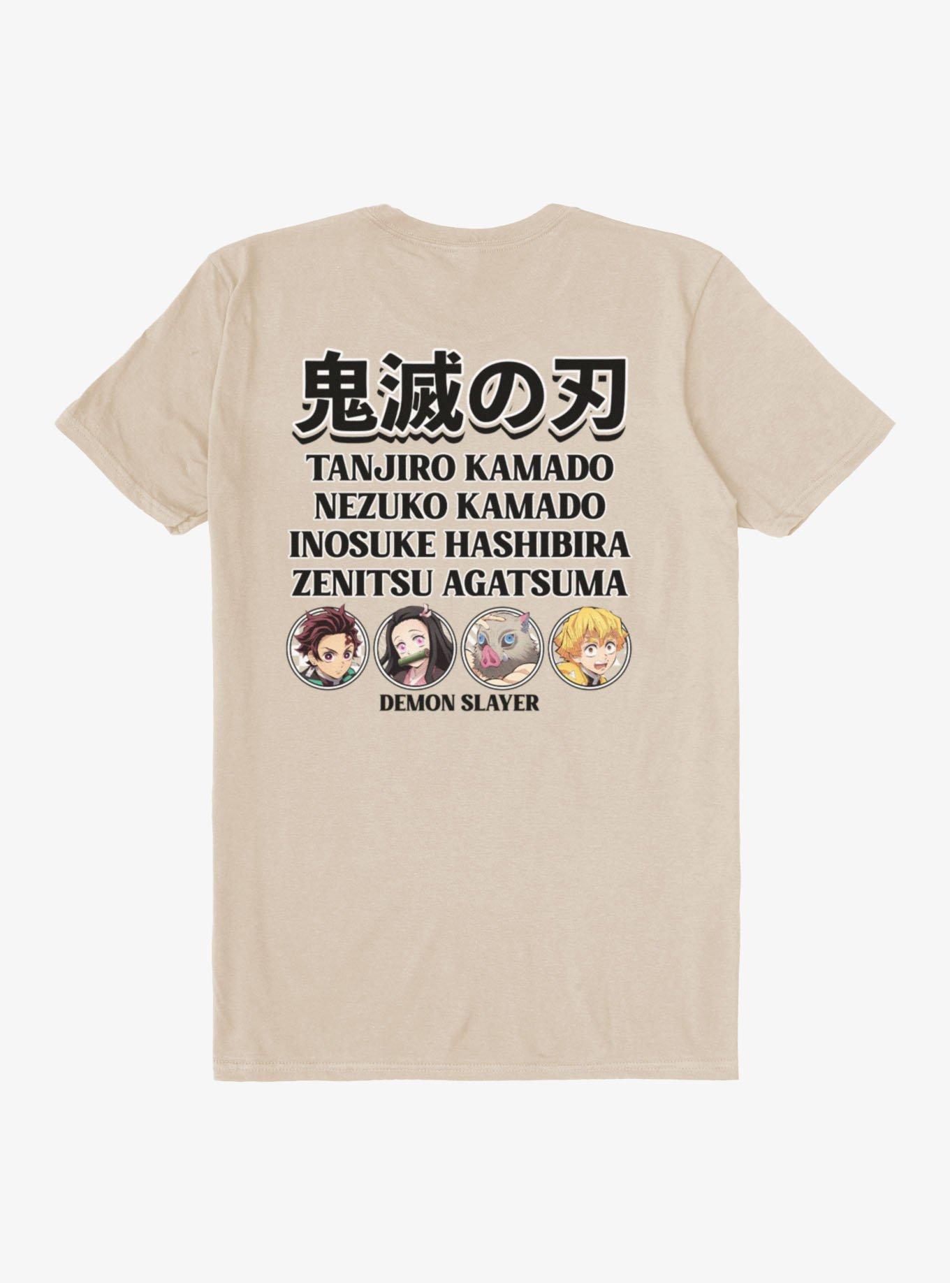 Demon Slayer: Kimetsu No Yaiba Group Names T-Shirt, , hi-res