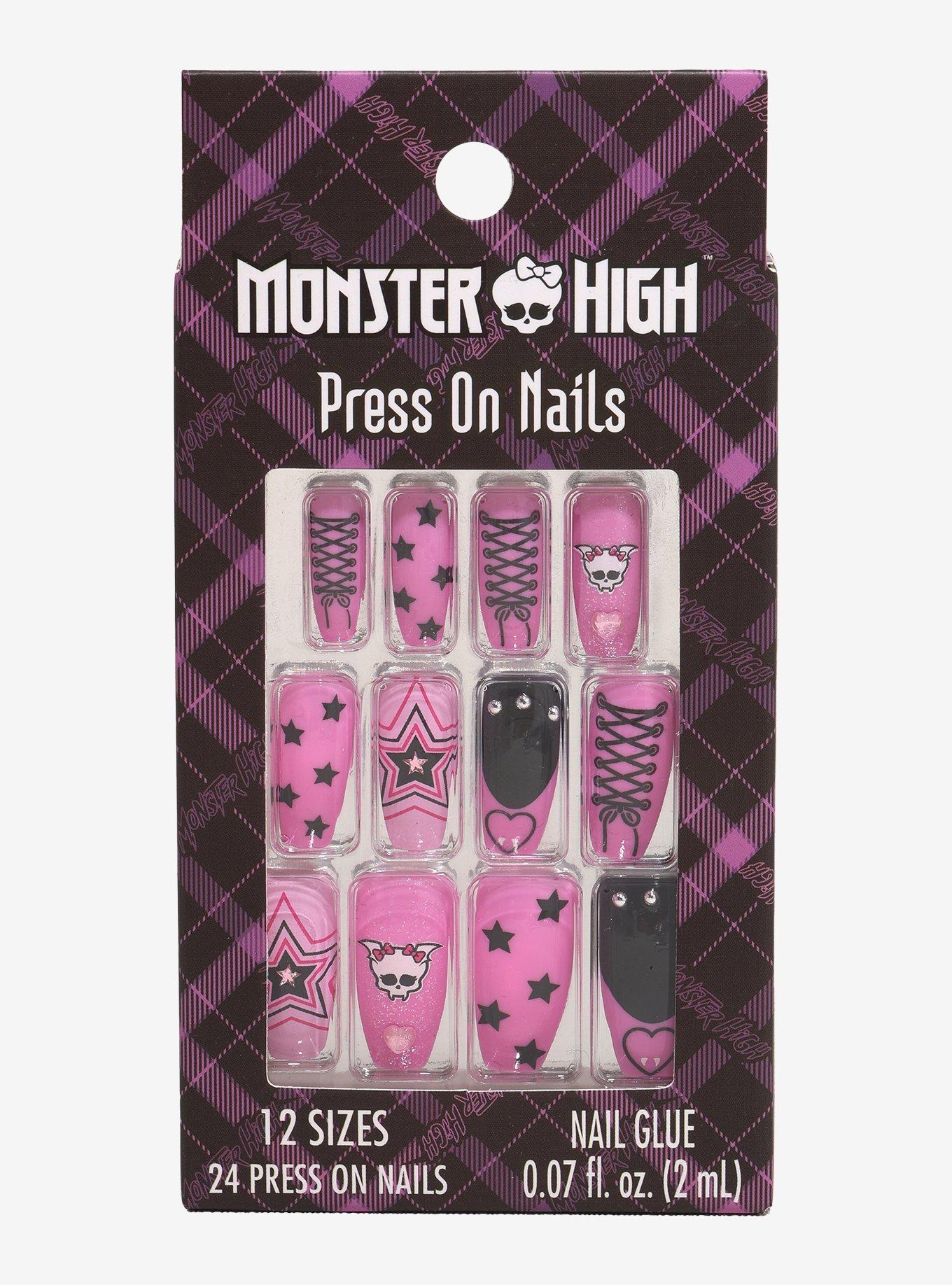 Monster High Draculaura Press-On Nail Set, , hi-res