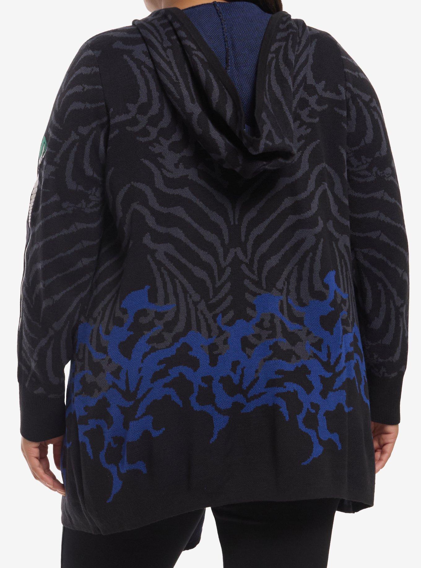 Masters Of The Universe Evil-Lyn Girls Hooded Cardigan Plus Size, MULTI, alternate