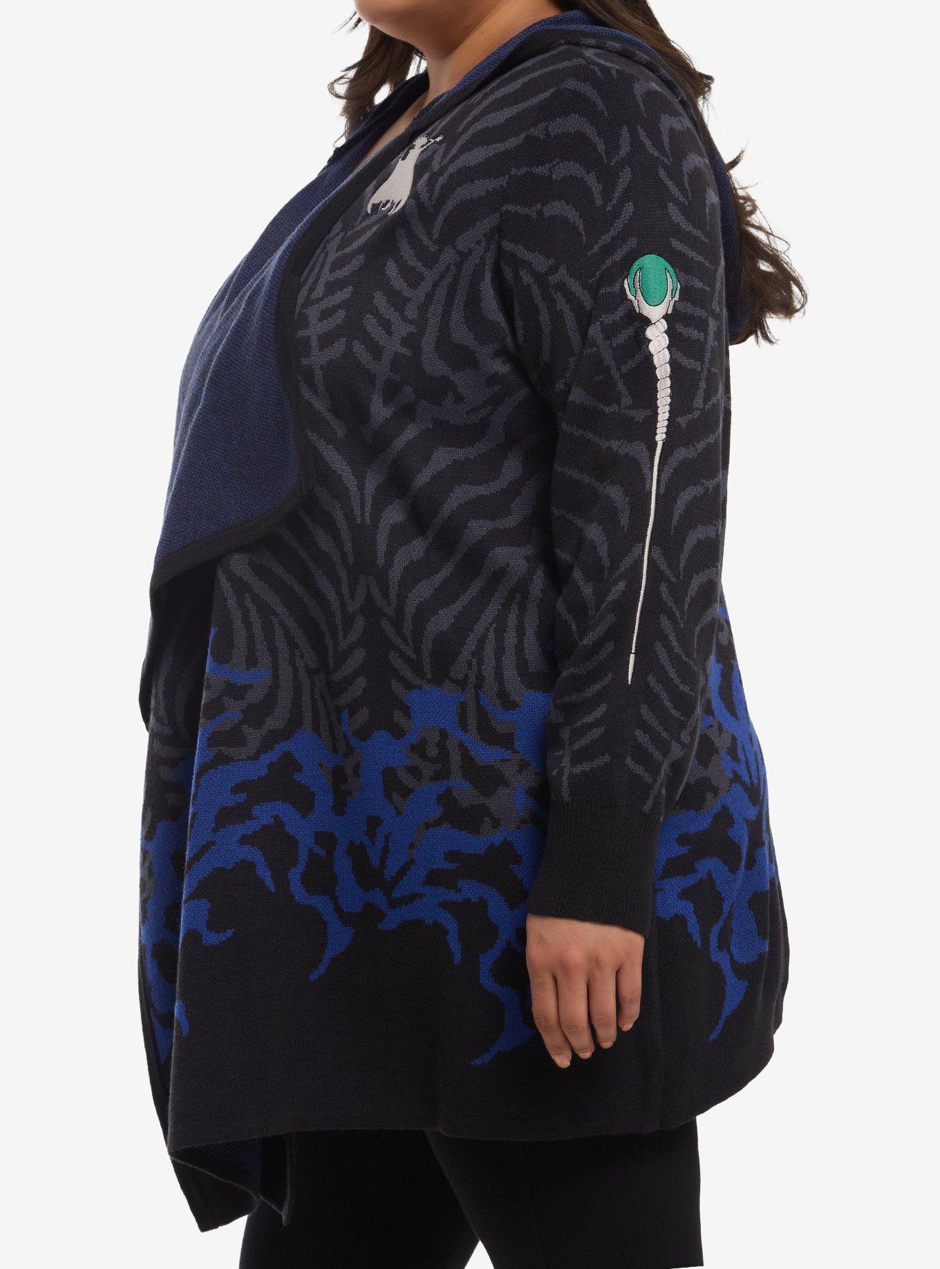 Masters Of The Universe Evil-Lyn Girls Hooded Cardigan Plus Size, MULTI, alternate